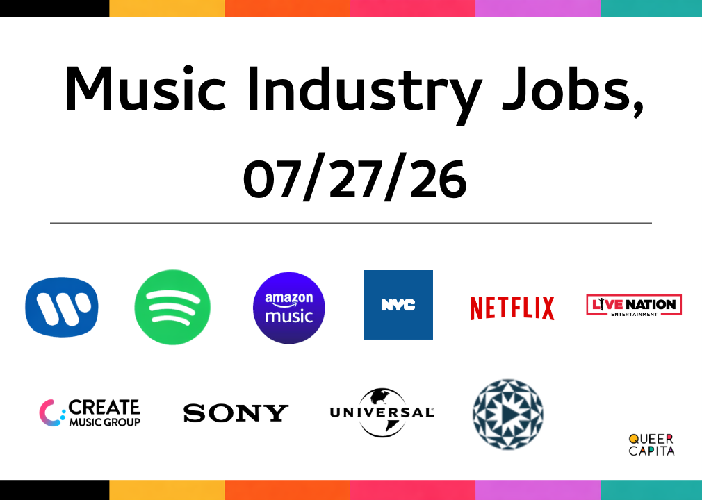 Music Industry Jobs, 07/27/26