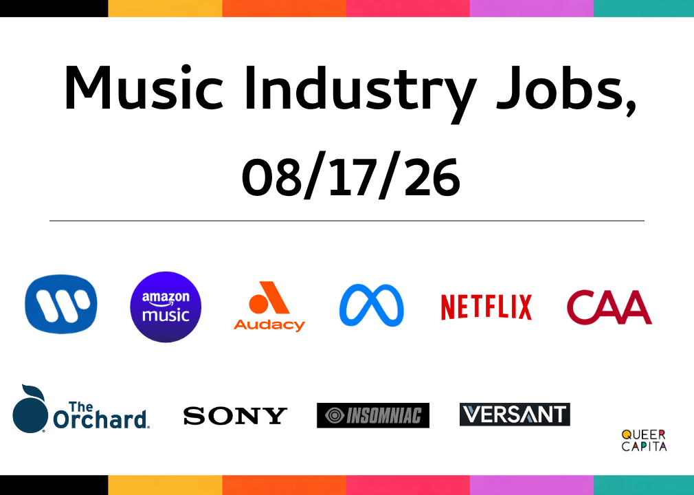 Music Industry Jobs, 08/17/26