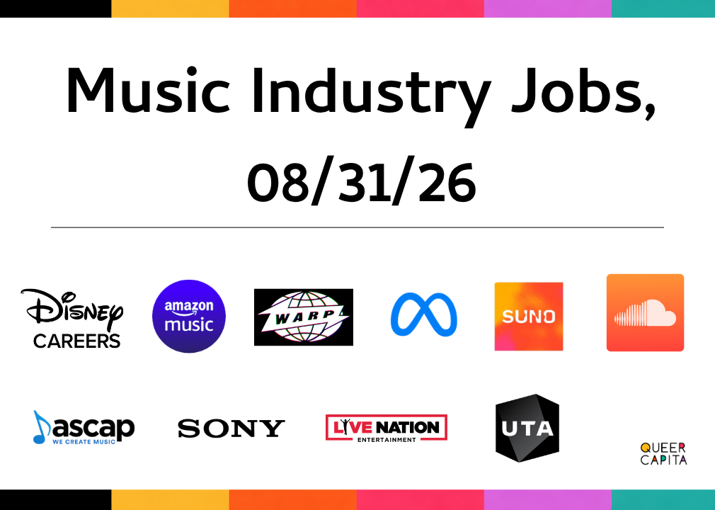 Music Industry Jobs, 08/31/26
