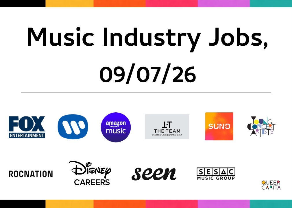 Music Industry Jobs, 09/07/26