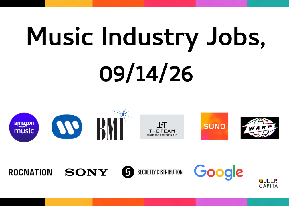 Music Industry Jobs, 09/14/26