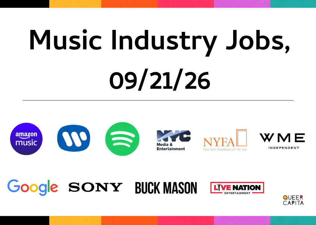 Music Industry Jobs, 09/21/26
