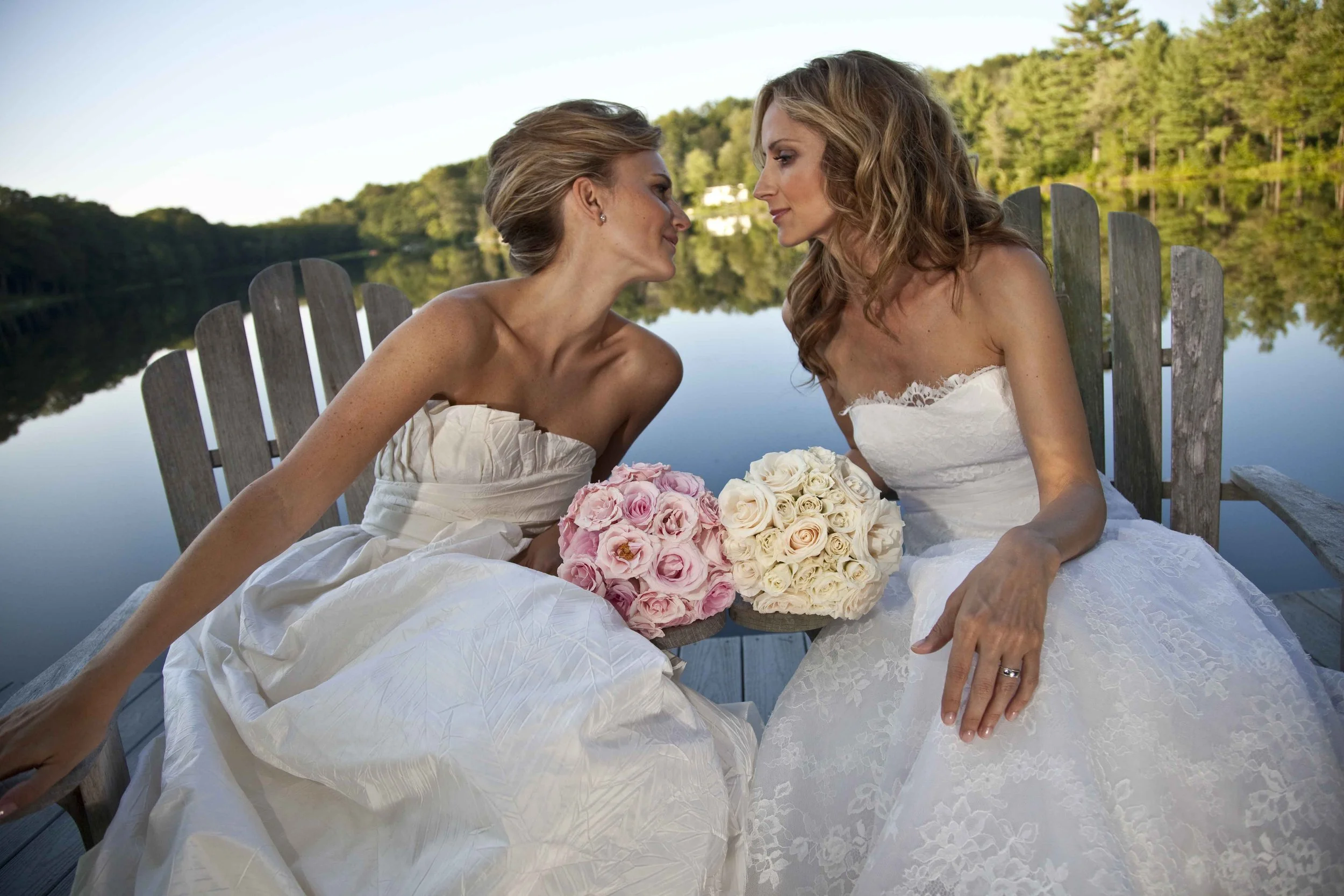 Lauren Blitzer-Wright and wife Chely Wright