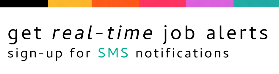 sign up for sms job alerts banner