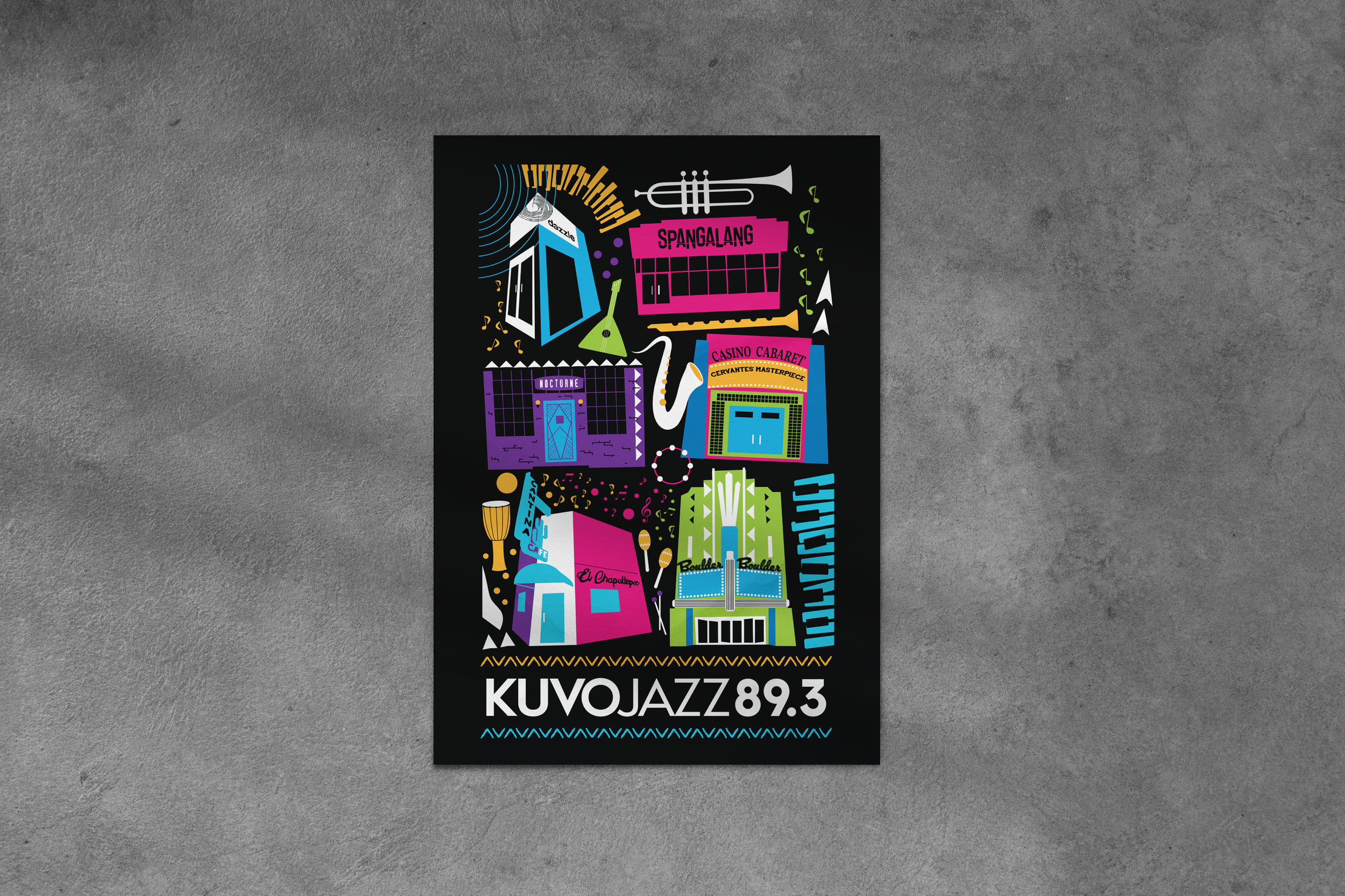 KUVO Jazz 40th Anniversary Venu Poster