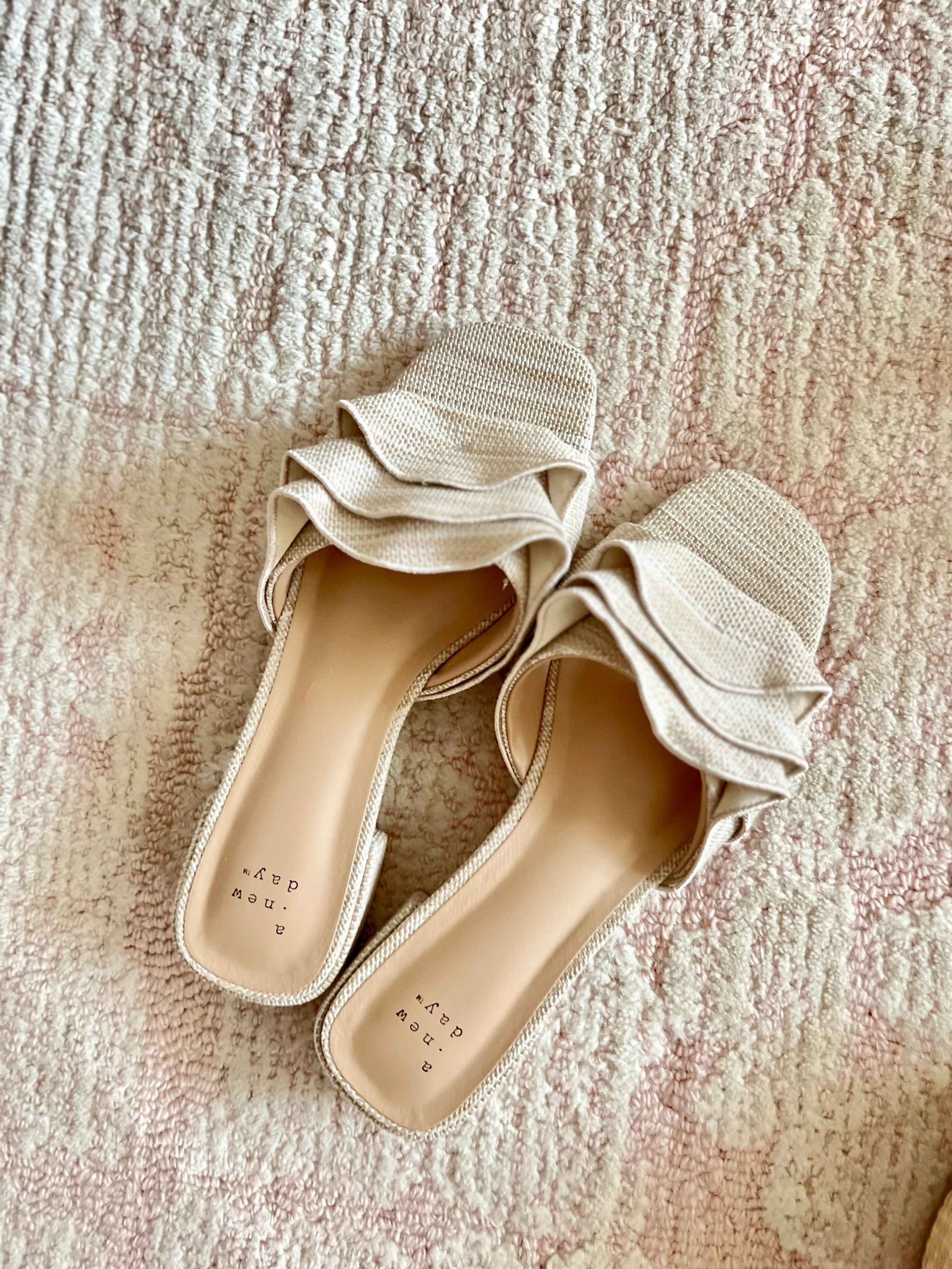 Raffia Ruffle Sandals from Target