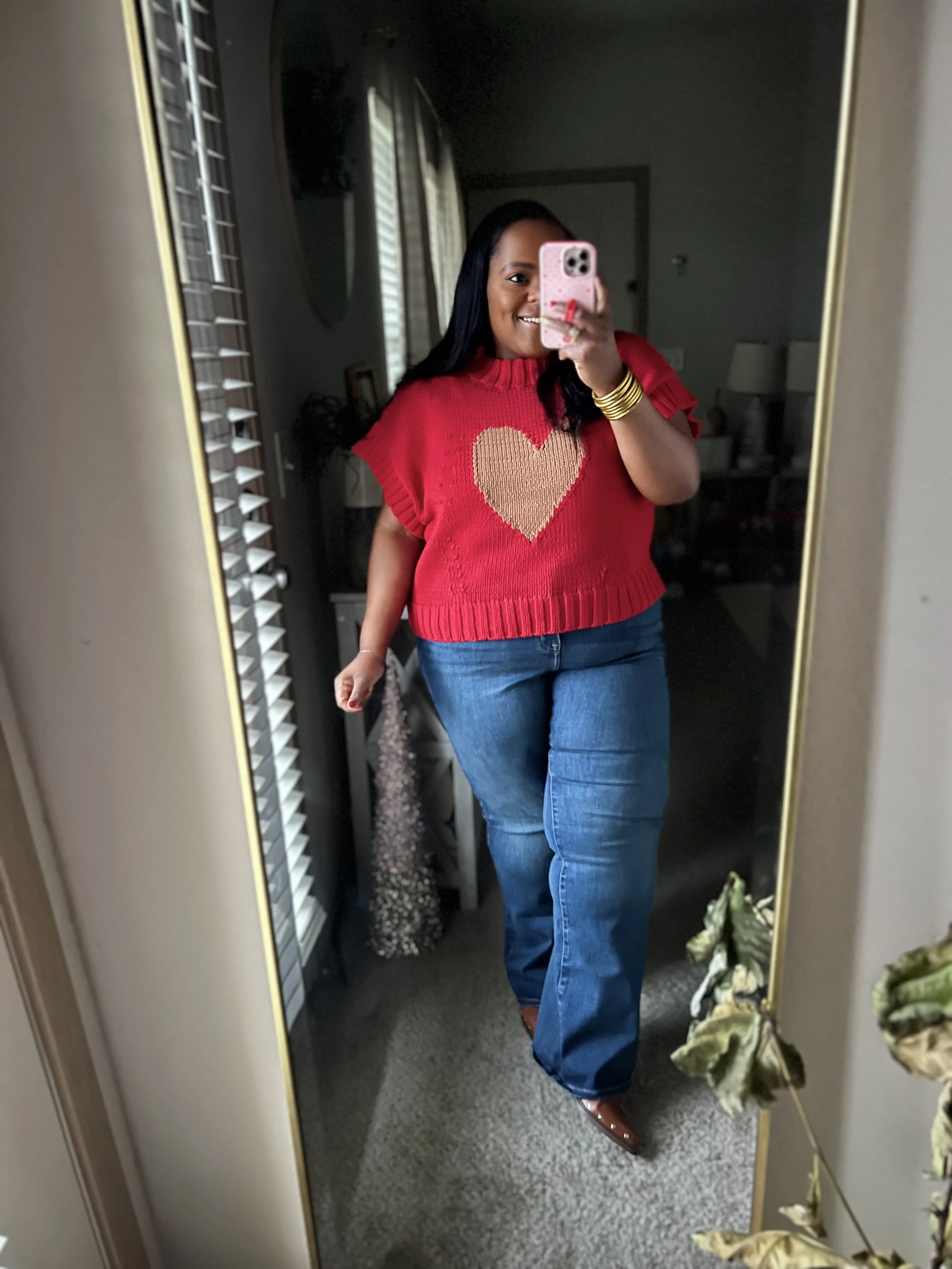 Anthro Heart Sweater