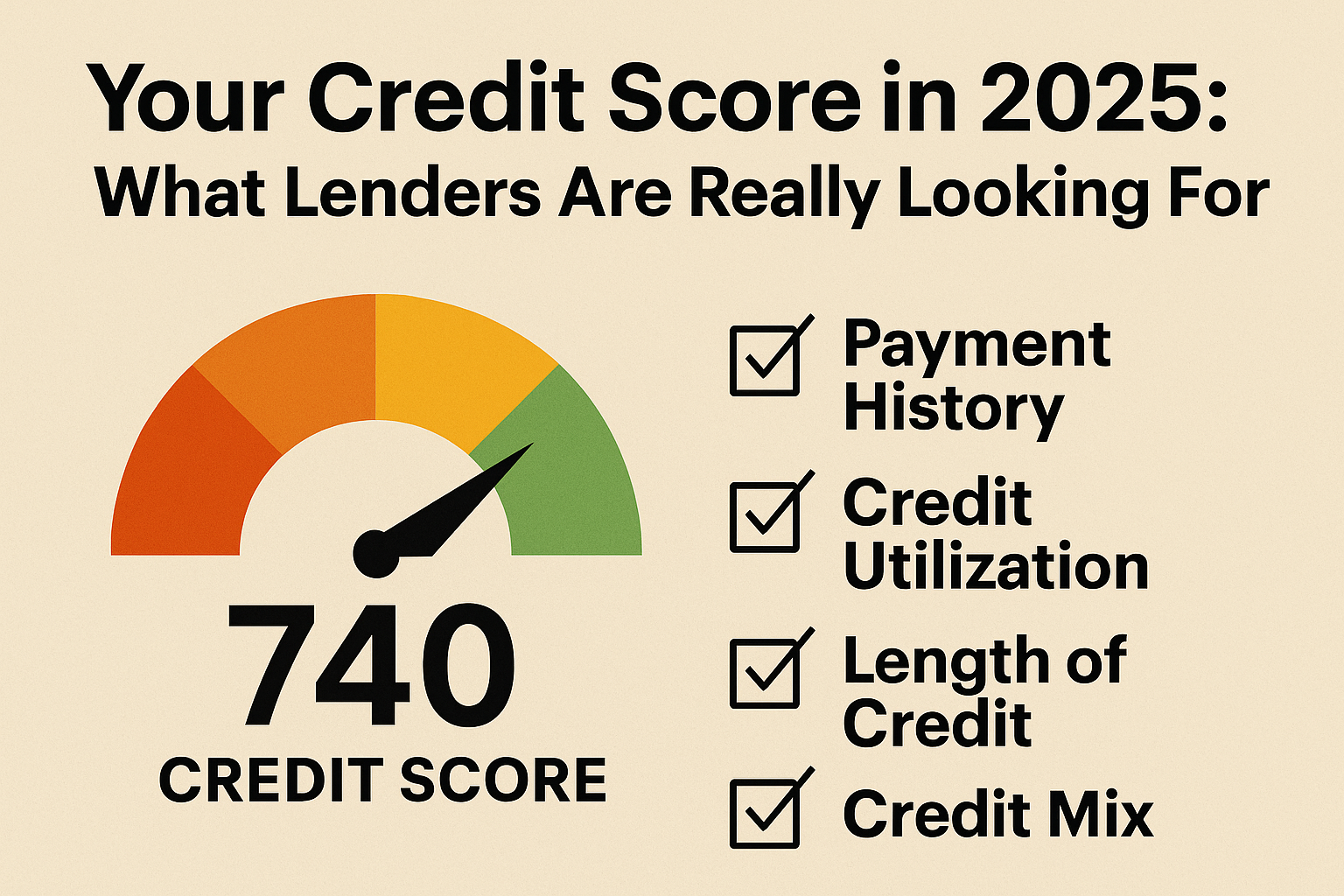 Your Credit Score in 2025: What Lenders Are Really Looking For