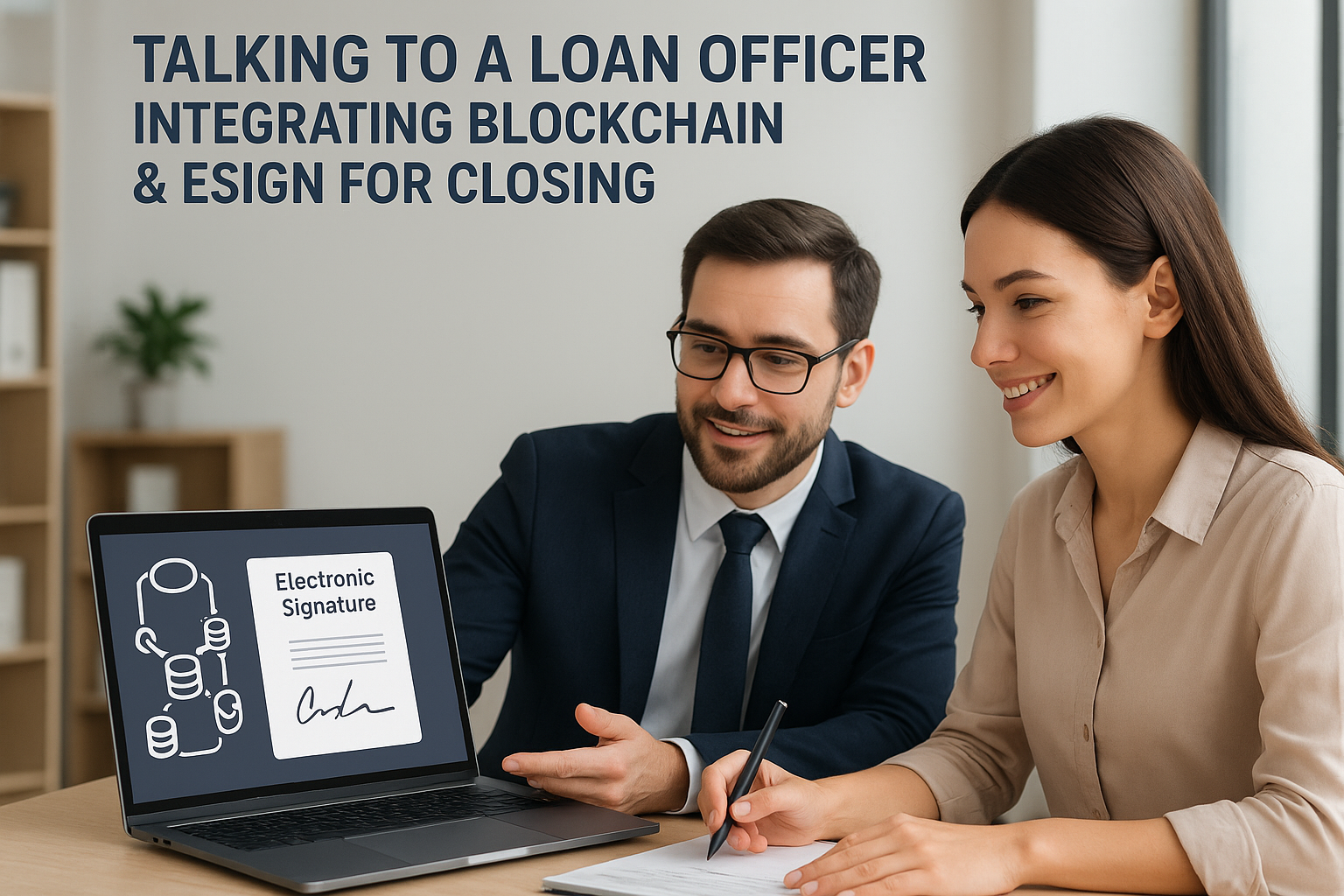 Talking to a Loan Officer Integrating Blockchain &amp; eSign for Closing