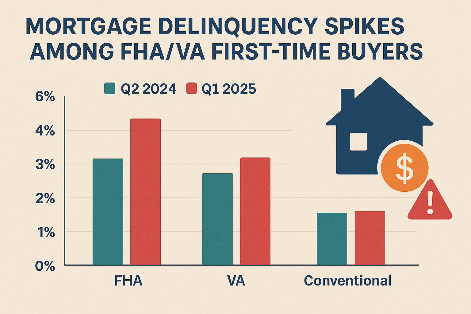 Mortgage delinquency spikes among FHA/VA first-time buyers: causes and digital solutions
