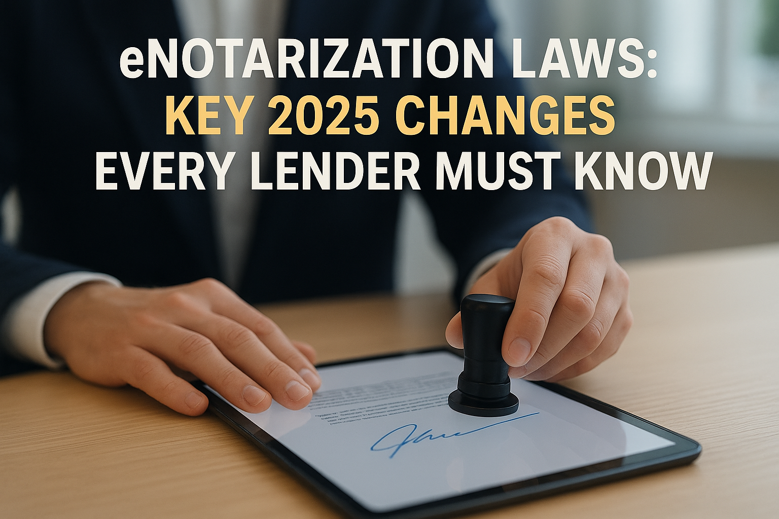 eNotarization Laws: Key 2025 Changes Every Lender Must Know