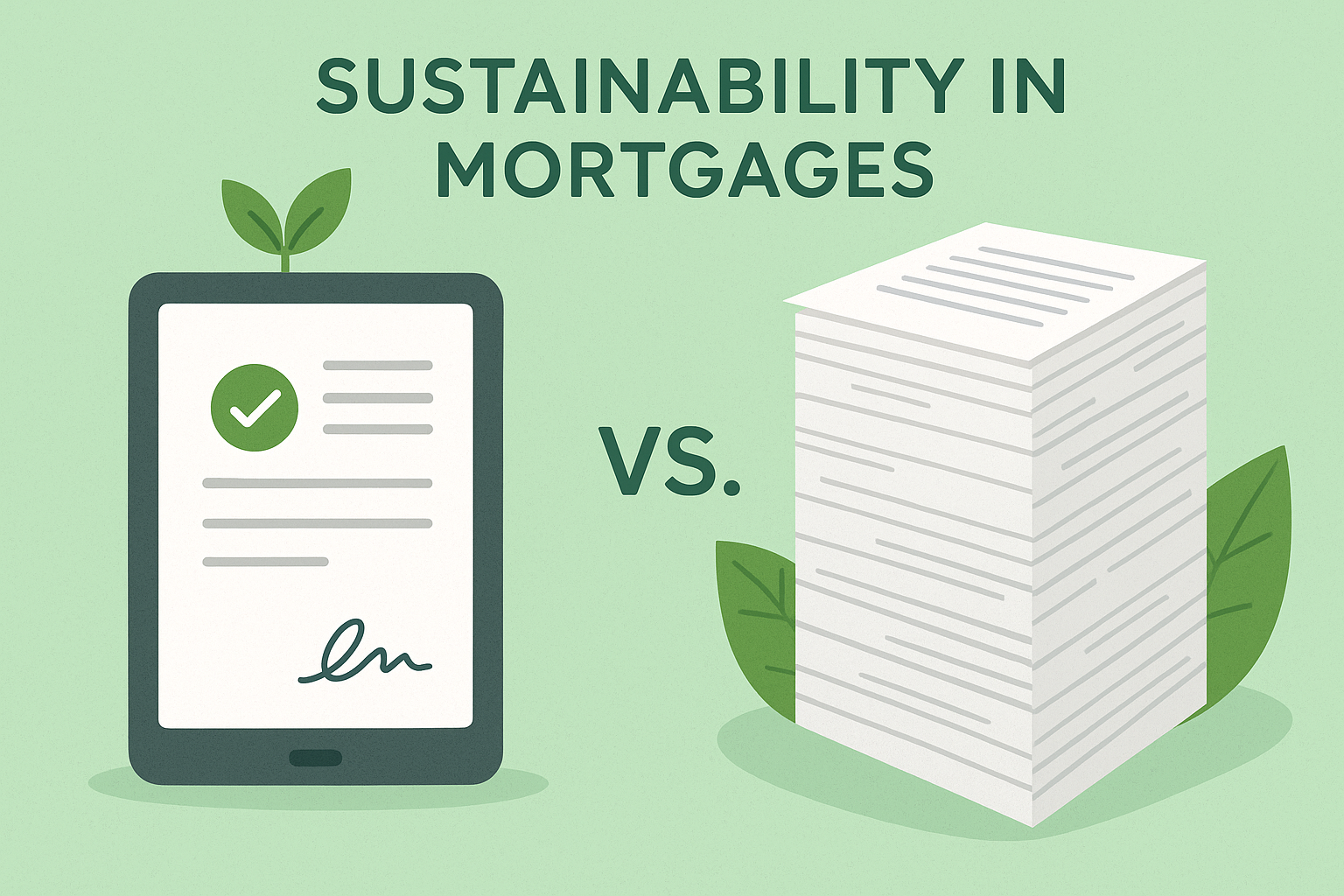 Sustainability in Mortgages: How eMortgages Reduce Paper Waste