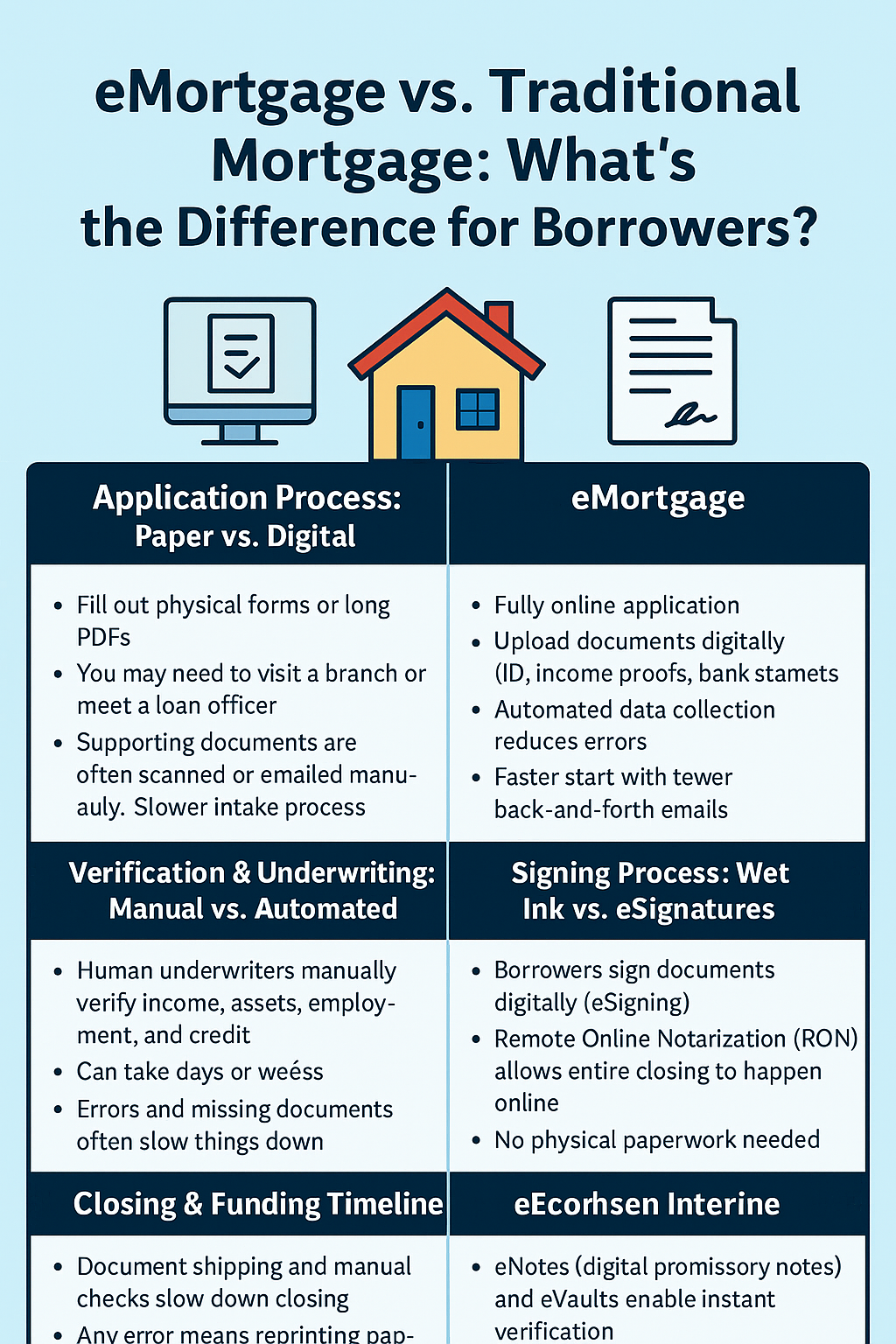 eMortgage vs. Traditional Mortgage: What’s the Difference for Borrowers?