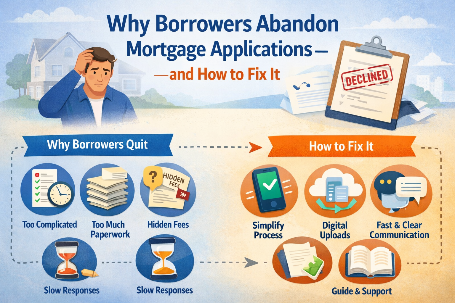 Why Borrowers Abandon Mortgage Applications—and How to Fix It
