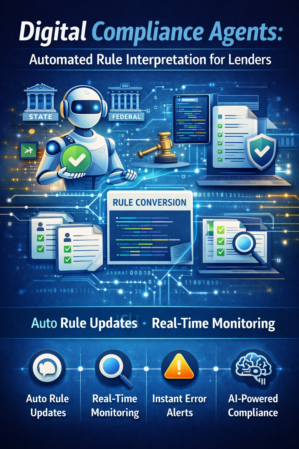 Digital Compliance Agents: Automated Rule Interpretation for Lenders