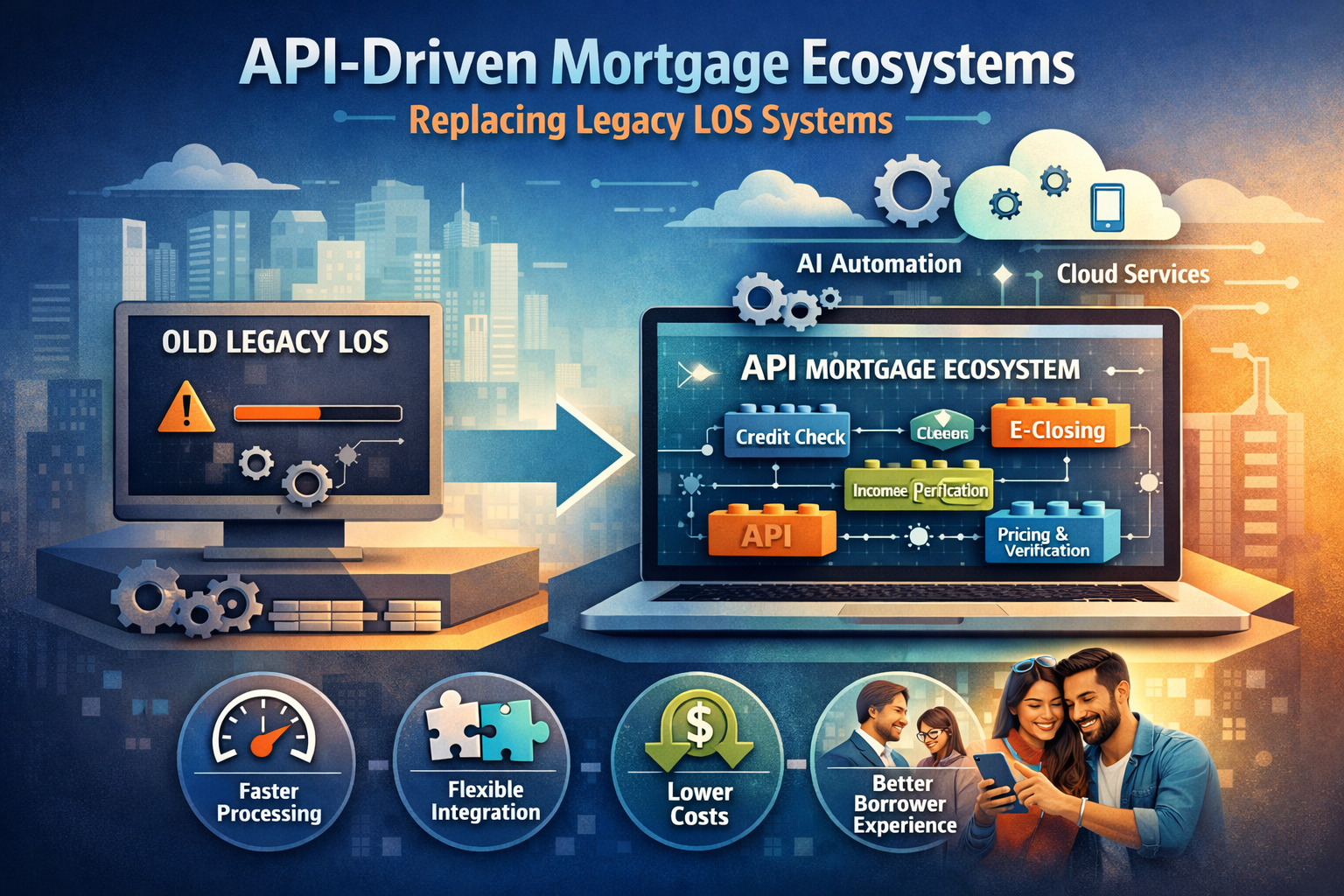 API-Driven Mortgage Ecosystems: Replacing Legacy LOS Systems
