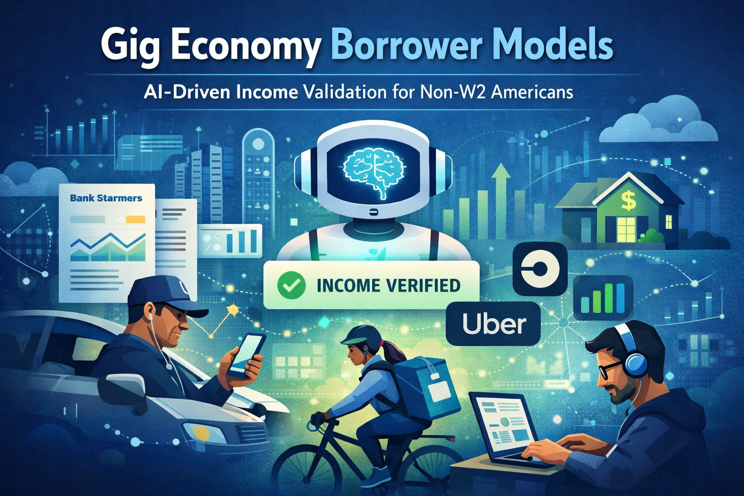 Gig Economy Borrower Models: AI-Driven Income Validation for Non-W2 Americans
