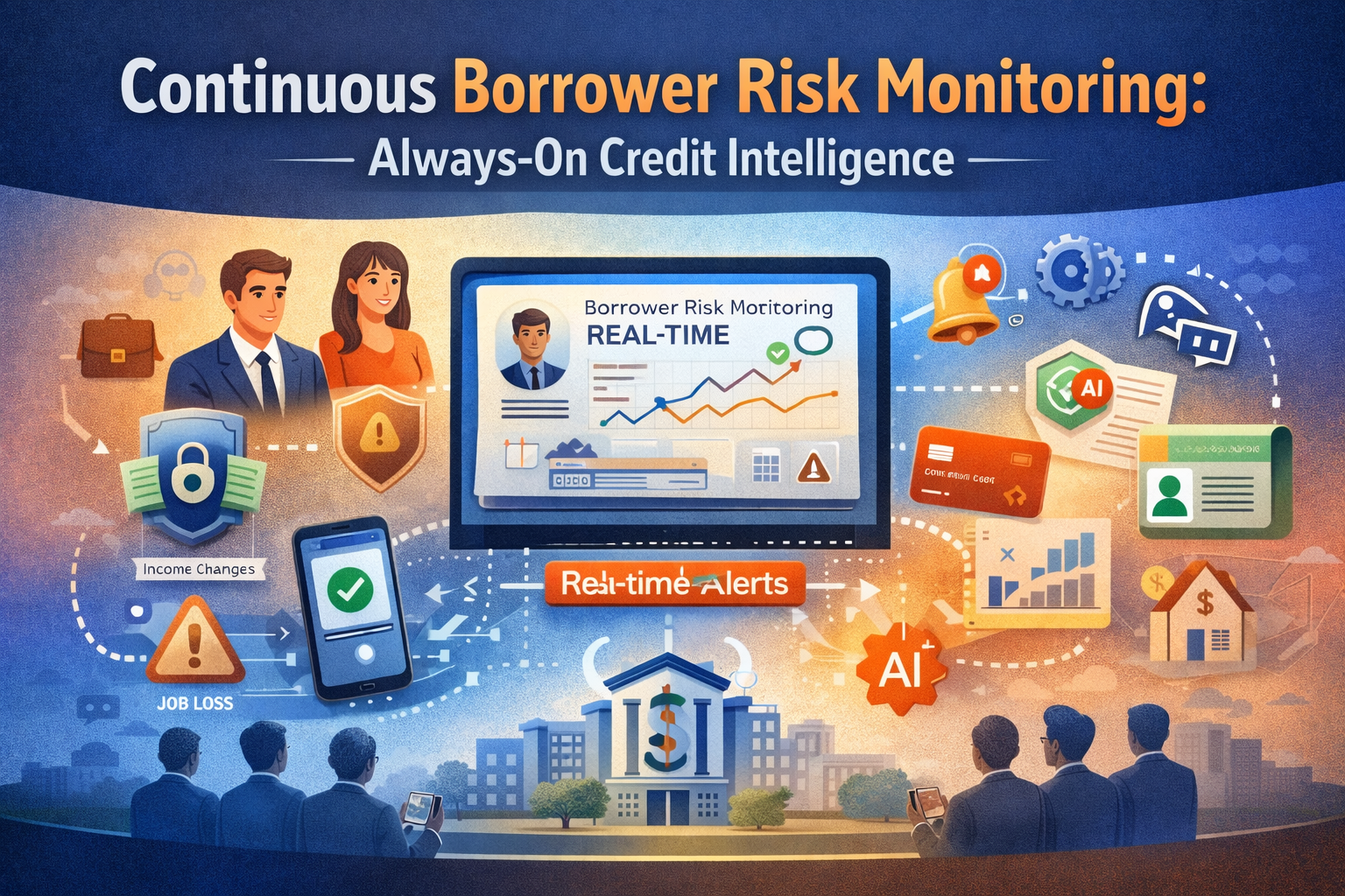 Continuous Borrower Risk Monitoring: Always-On Credit Intelligence