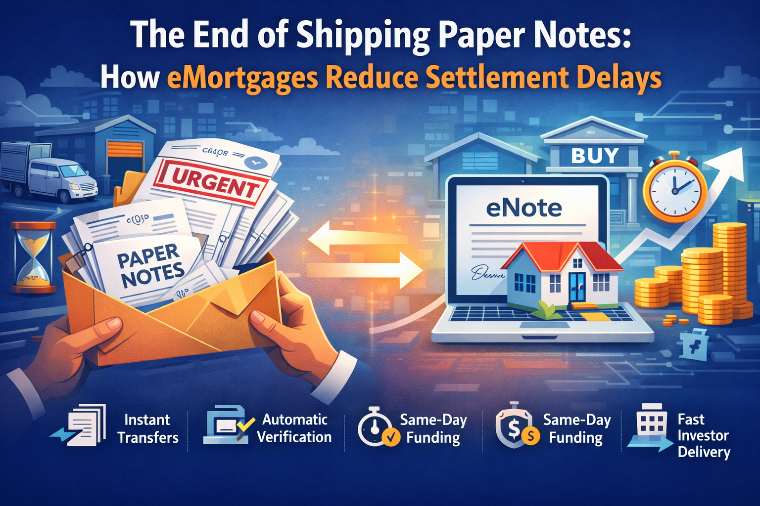 The End of Shipping Paper Notes: How eMortgages Reduce Settlement Delays