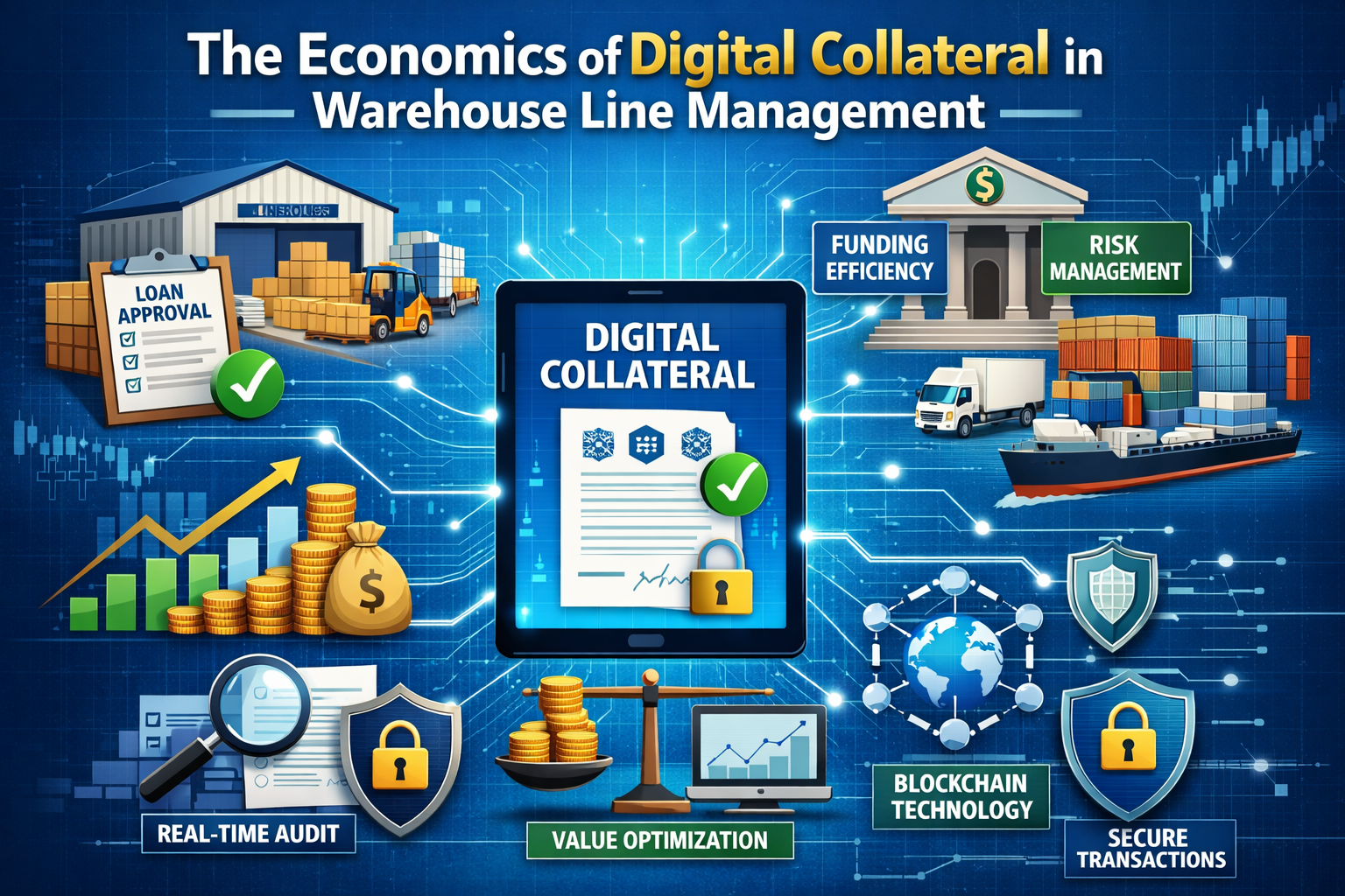 The Economics of Digital Collateral in Warehouse Line Management