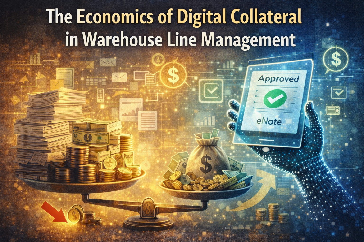 The Economics of Digital Collateral in Warehouse Line Management