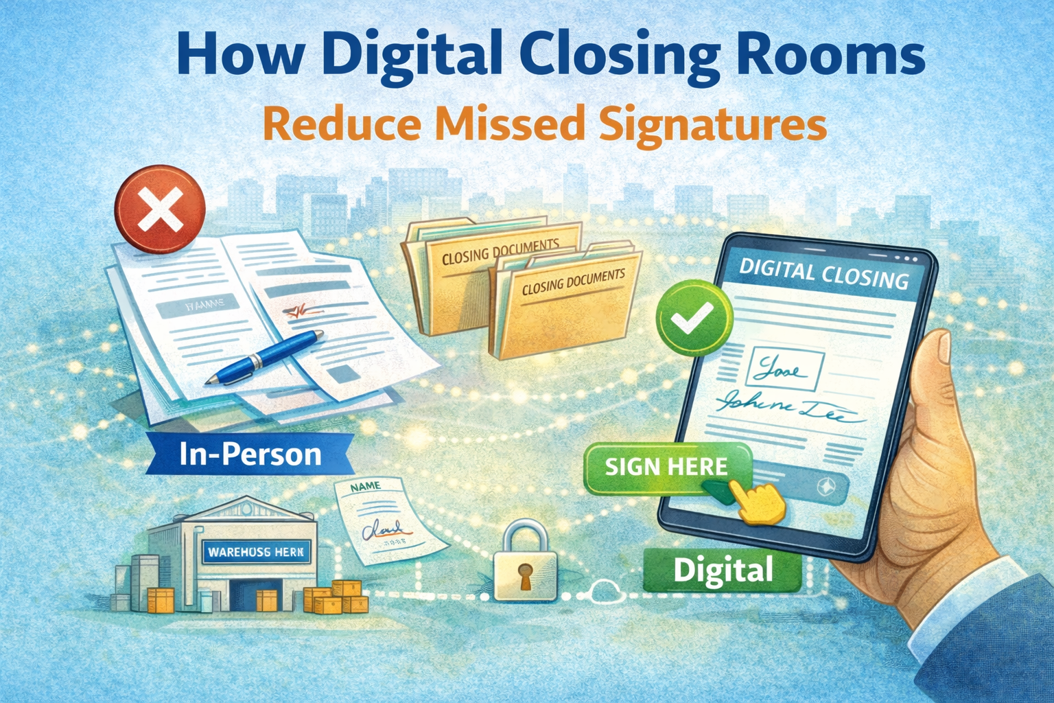 How Digital Closing Rooms Reduce Missed Signatures