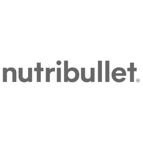 Nutribullet logo in gray font against a white background.