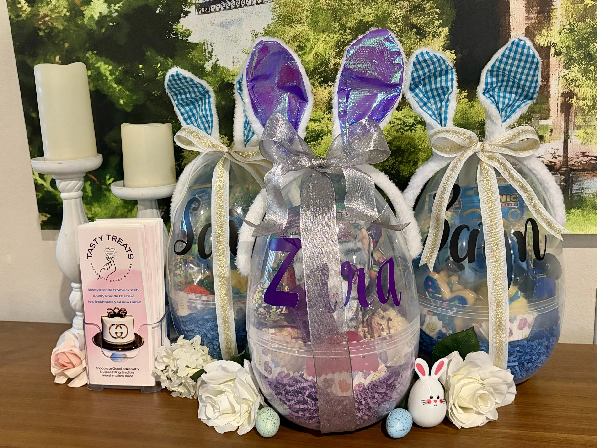 Spring Easter Egg Treat & Toys Basket
