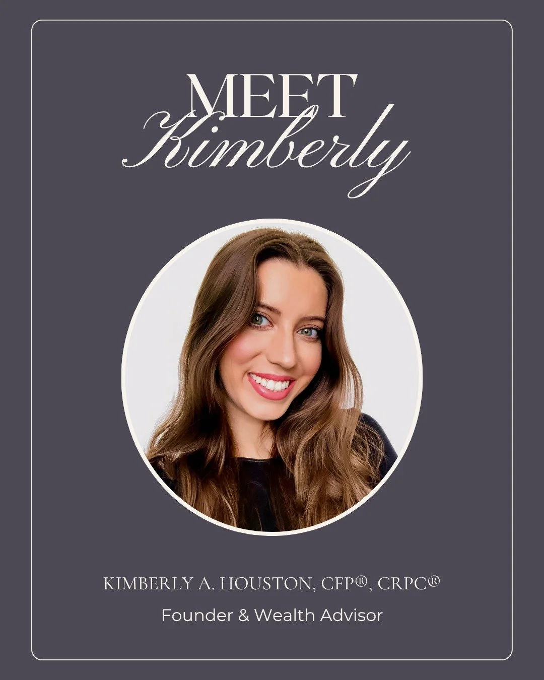 Meet our Founder, Kimberly! 👋🏻

Financial planner, psychology nerd, and devoted dog mom. Here&rsquo;s a quick Q&amp;A to get to know the human behind Innermost Wealth.

#innermostwealth #financialplanning #womenandmoney #wealthmanagement #financial