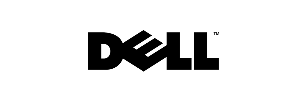 The Dell logo with the word 'Dell' in black, outlined letters.