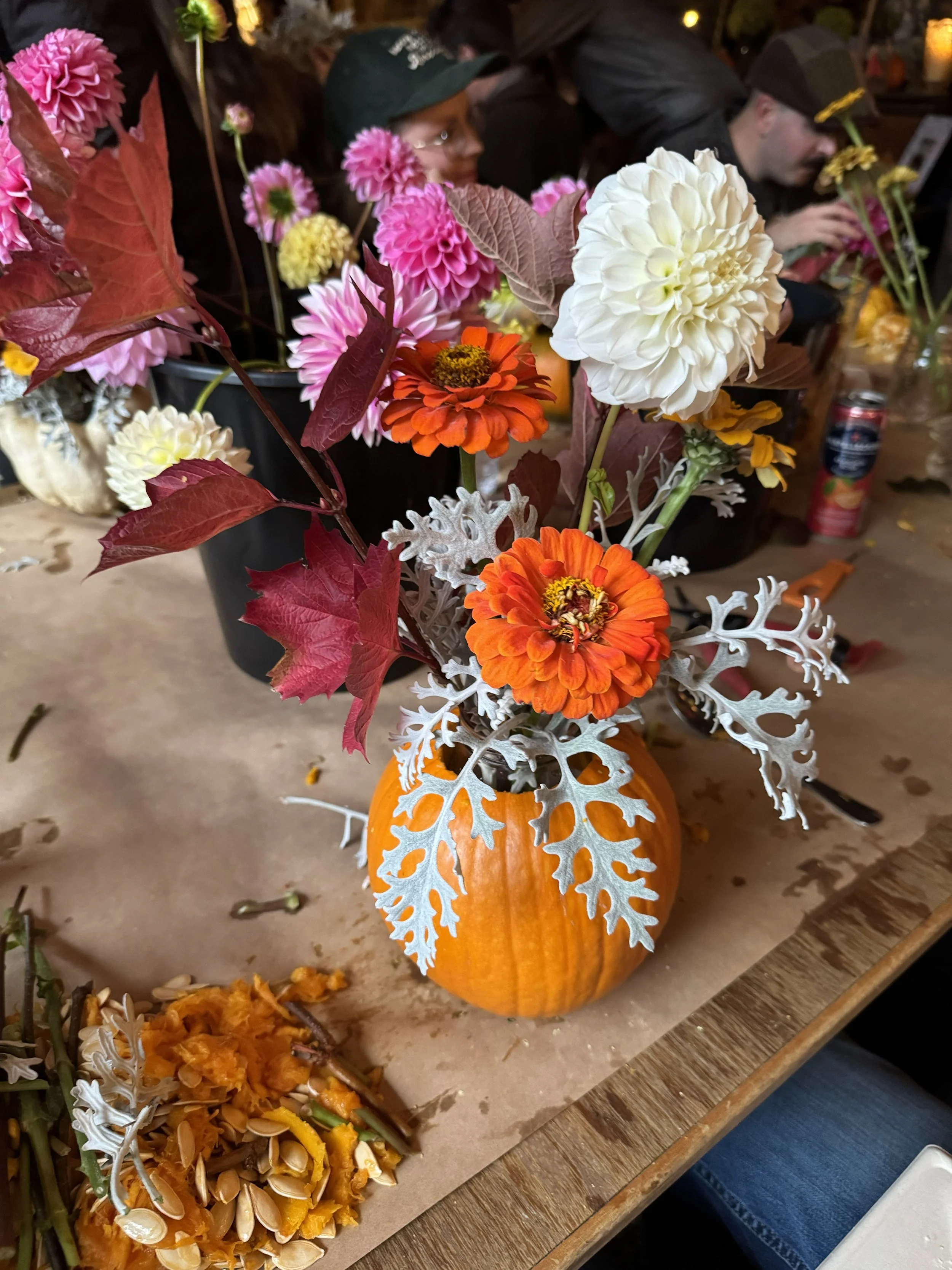 arranged pumpkin at Pure bliss class.jpg