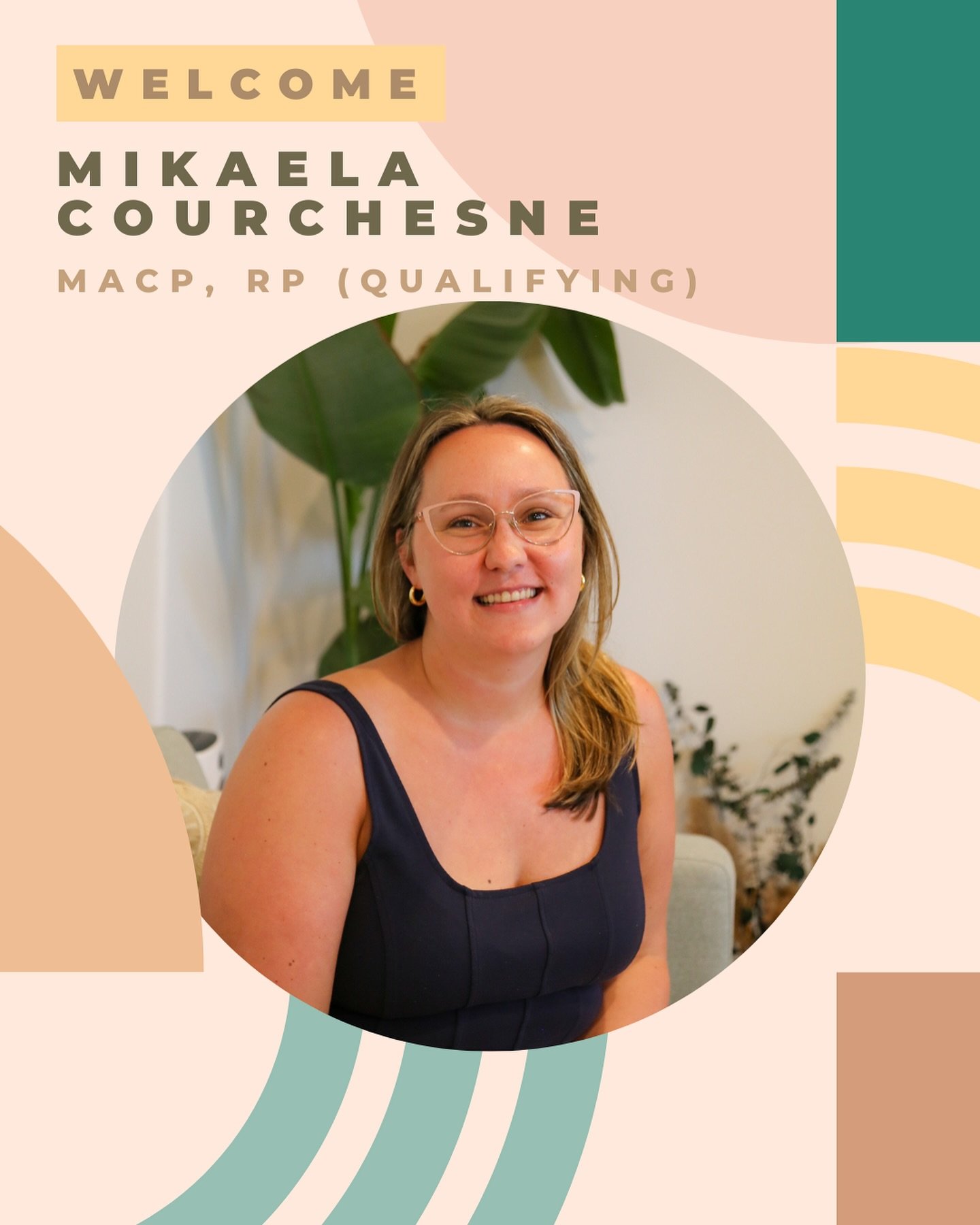 Surprise! We&rsquo;ve grown, not just by one, but by TWO amazing associate therapists here at Bloom 🌸💫

Meet Mikaela Courchesne, MACP, RP (Qualifying) - here is a message from Mikaela: 

Hi! I&rsquo;m so thrilled to be joining the team here at Bloo