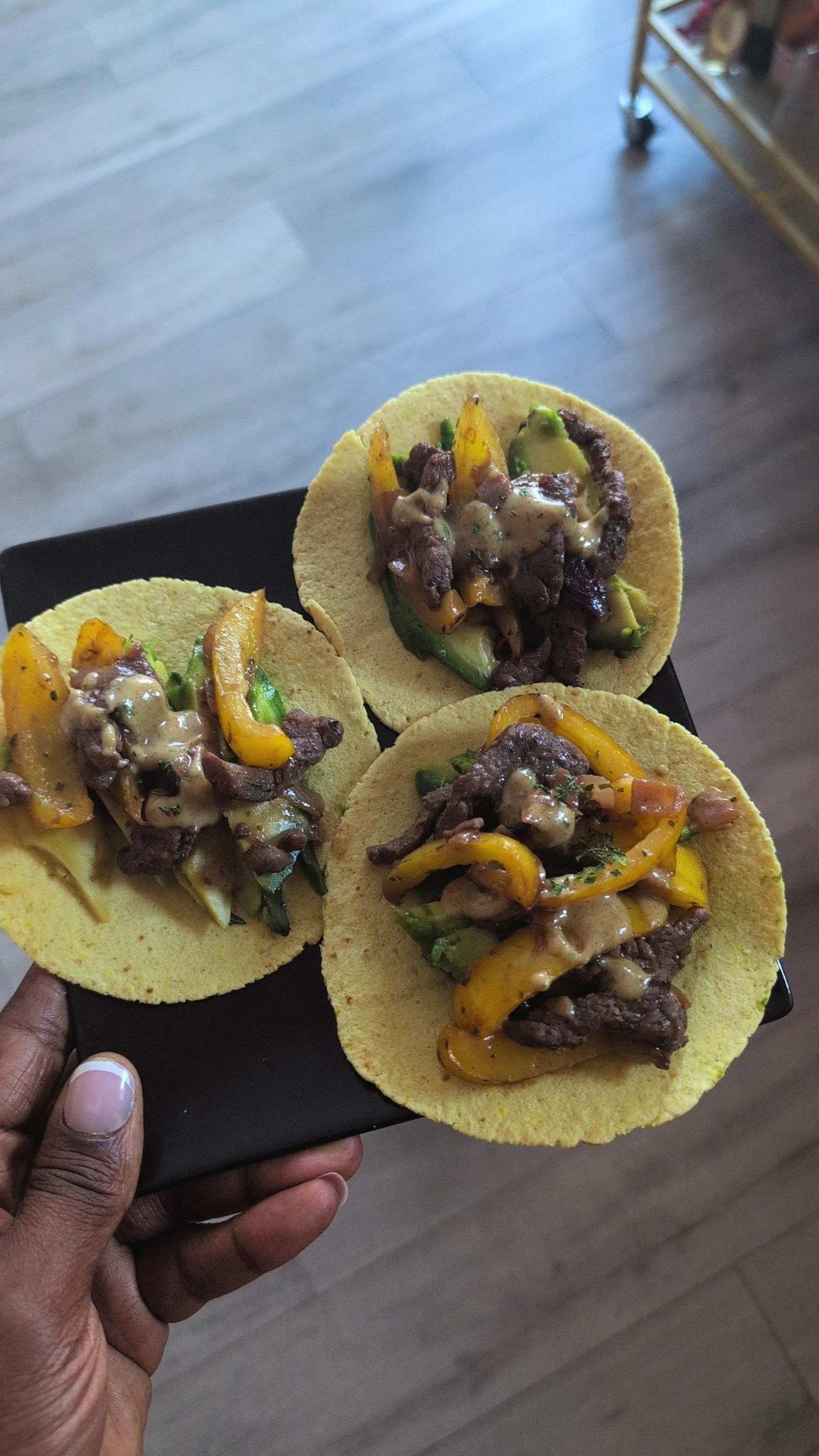 Honey mustard Taco steak 