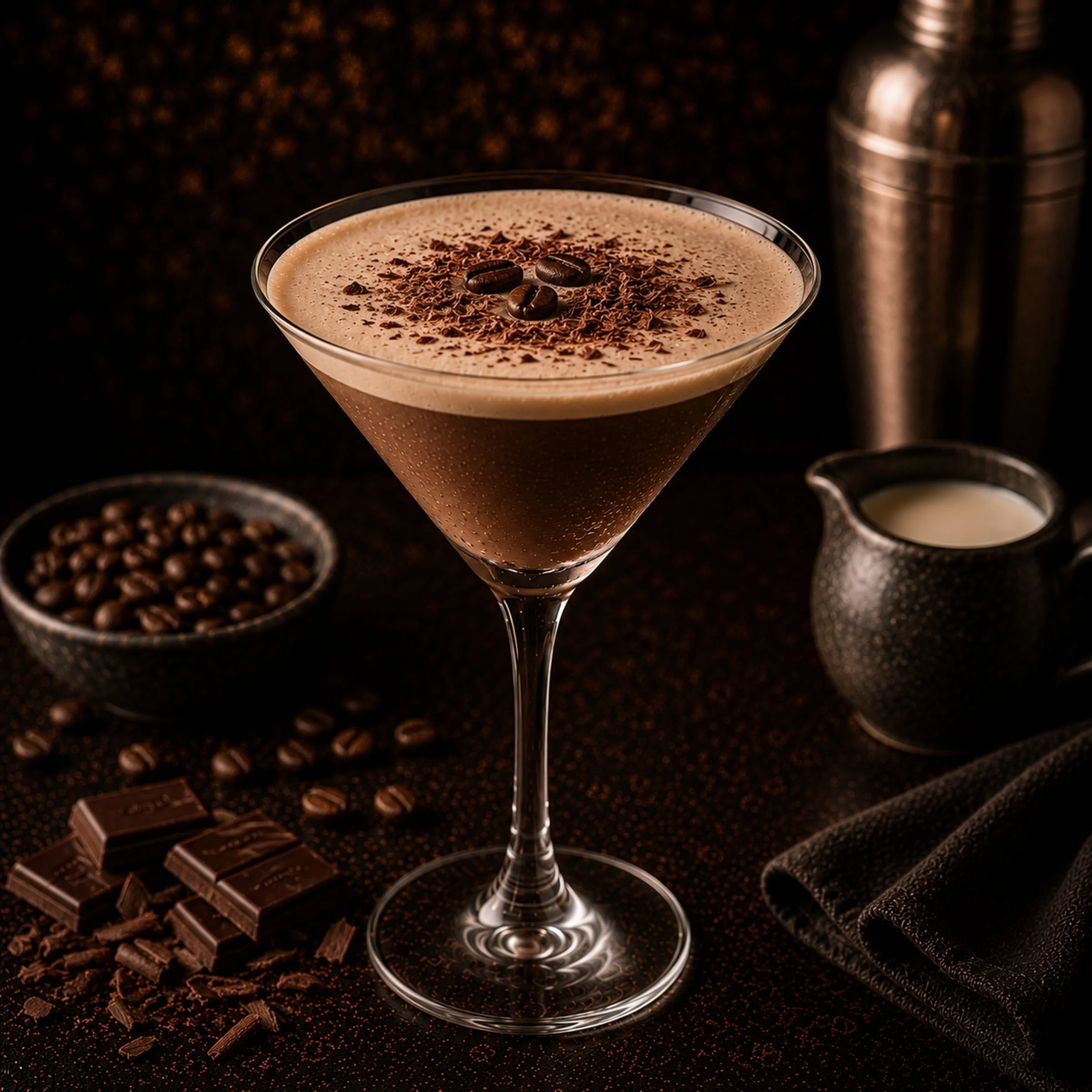 Midnight Mocha Martini cocktail