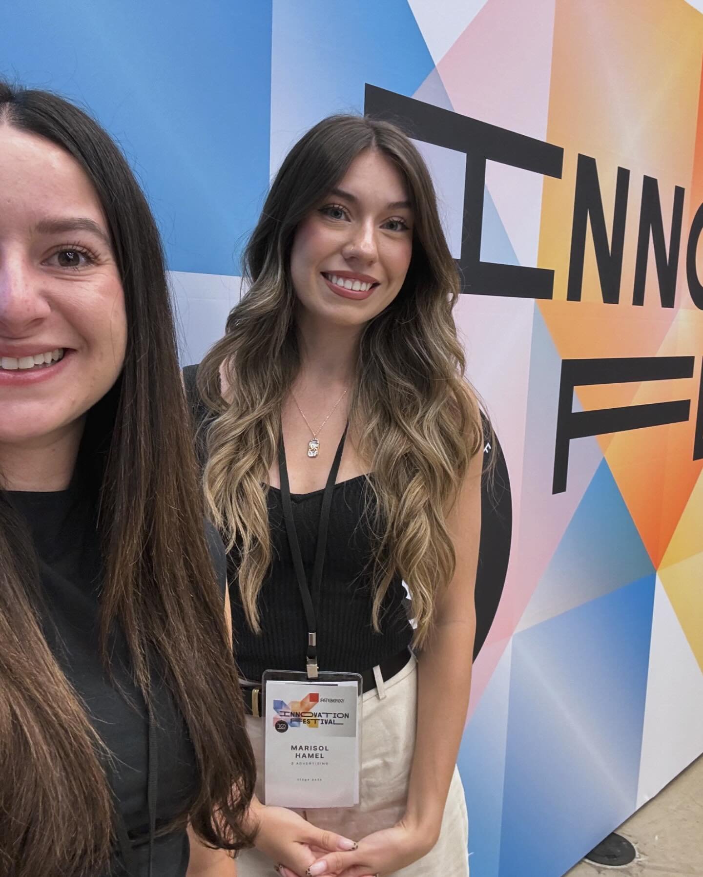Melinda and Marisol are at the @fastcompany innovation festival in NYC this week, spending quality time with Ryan Reynolds, Ted Sarandos and Satya Nadella.