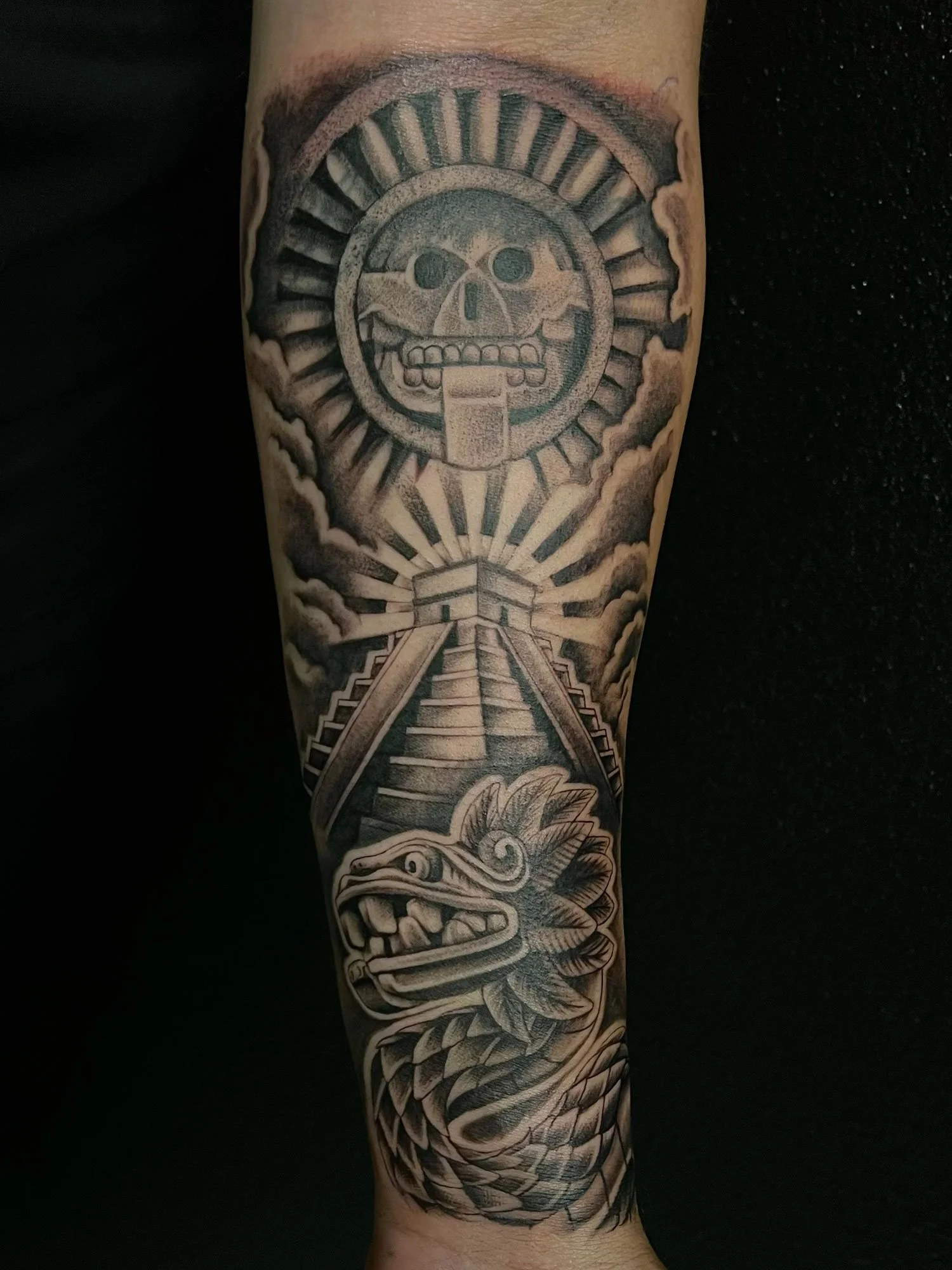 elizagreed-san-diego-black-grey-realism-aztec-sleeve-pyramid-serpant-tattoo.jpg