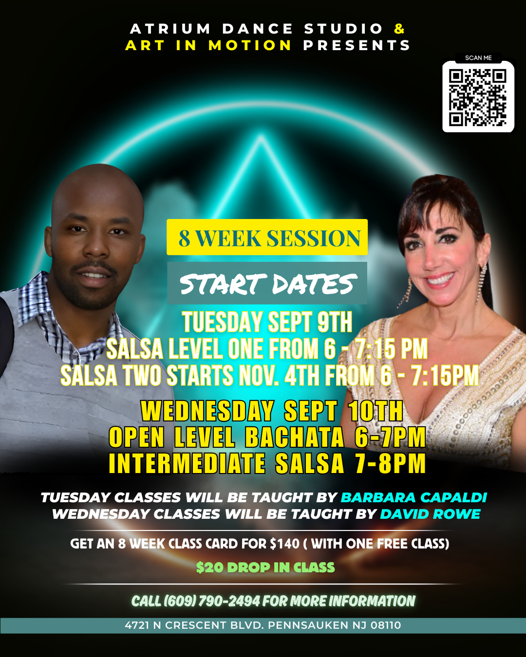 8 Weeks of Bachata at The Atrium Dance Studio!