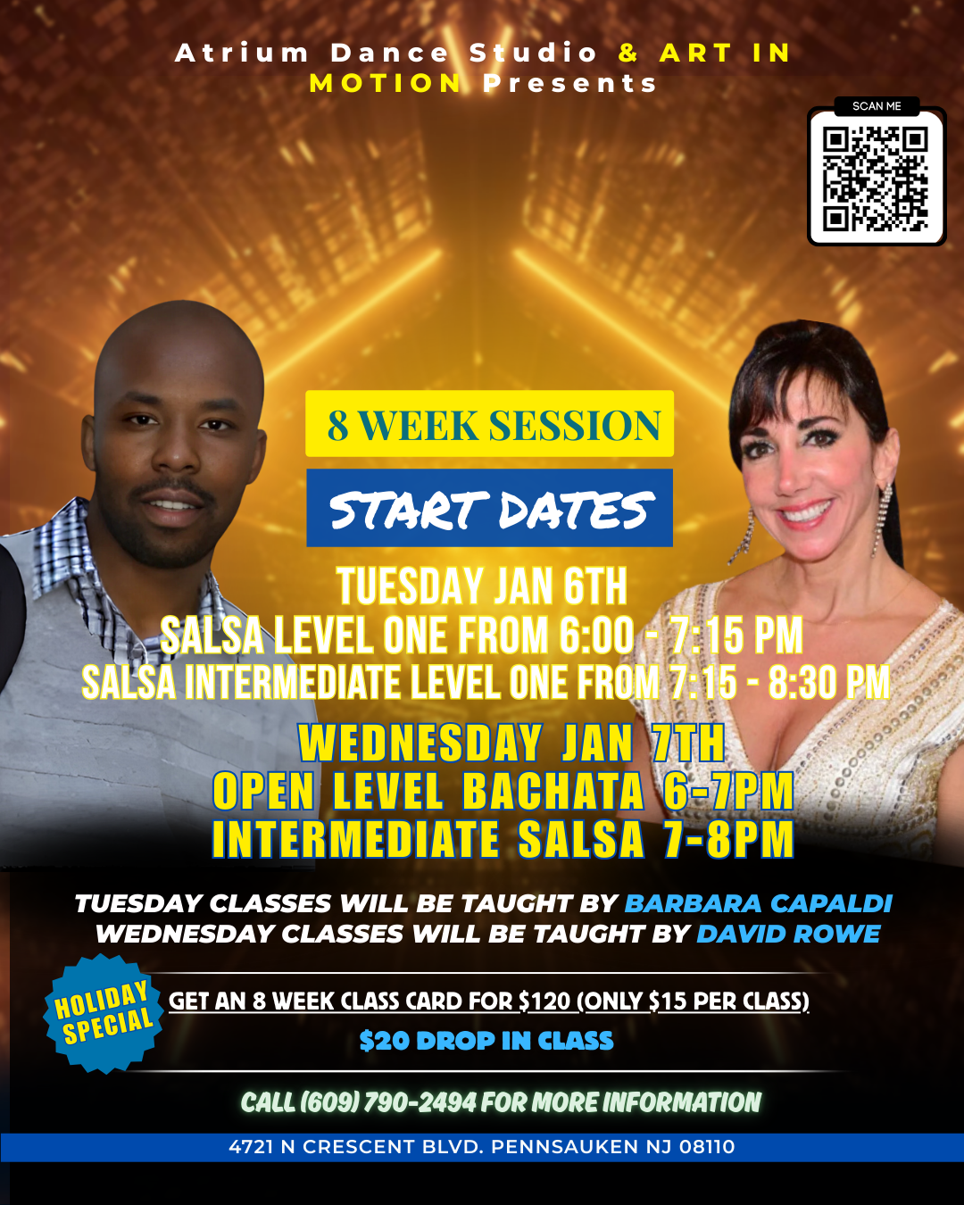 8-Week Latin Dance Session Starts This January!