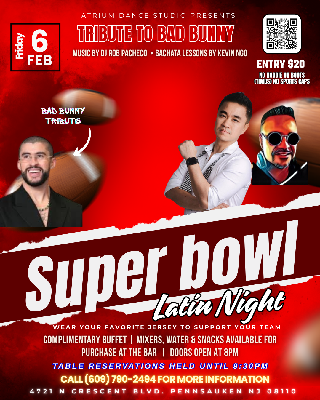 🏈🔥 SUPER BOWL LATIN NIGHT 🔥🏈
