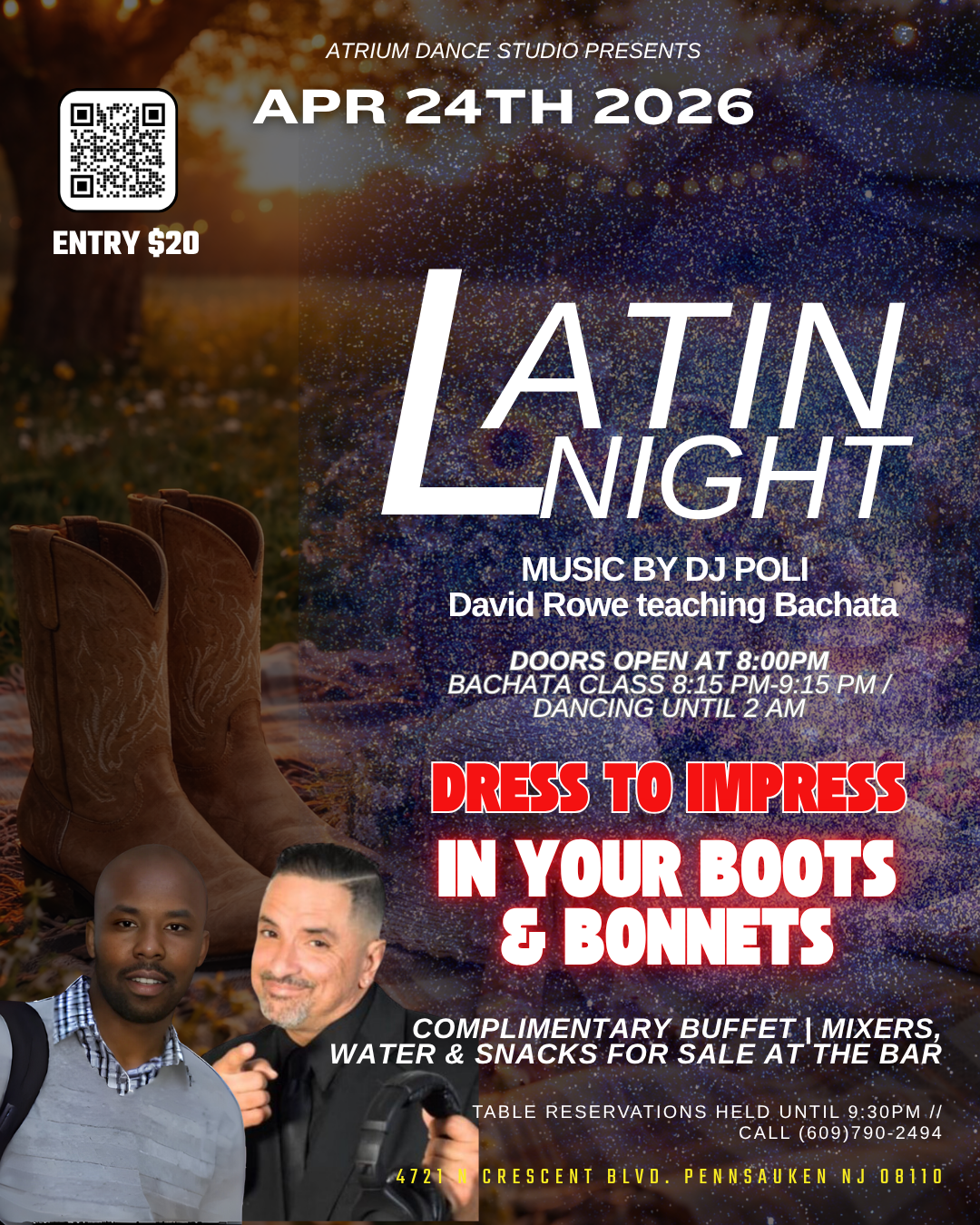 BOOTS, BONNETS & BACHATA at The Atrium Dance Studio 🤠🔥