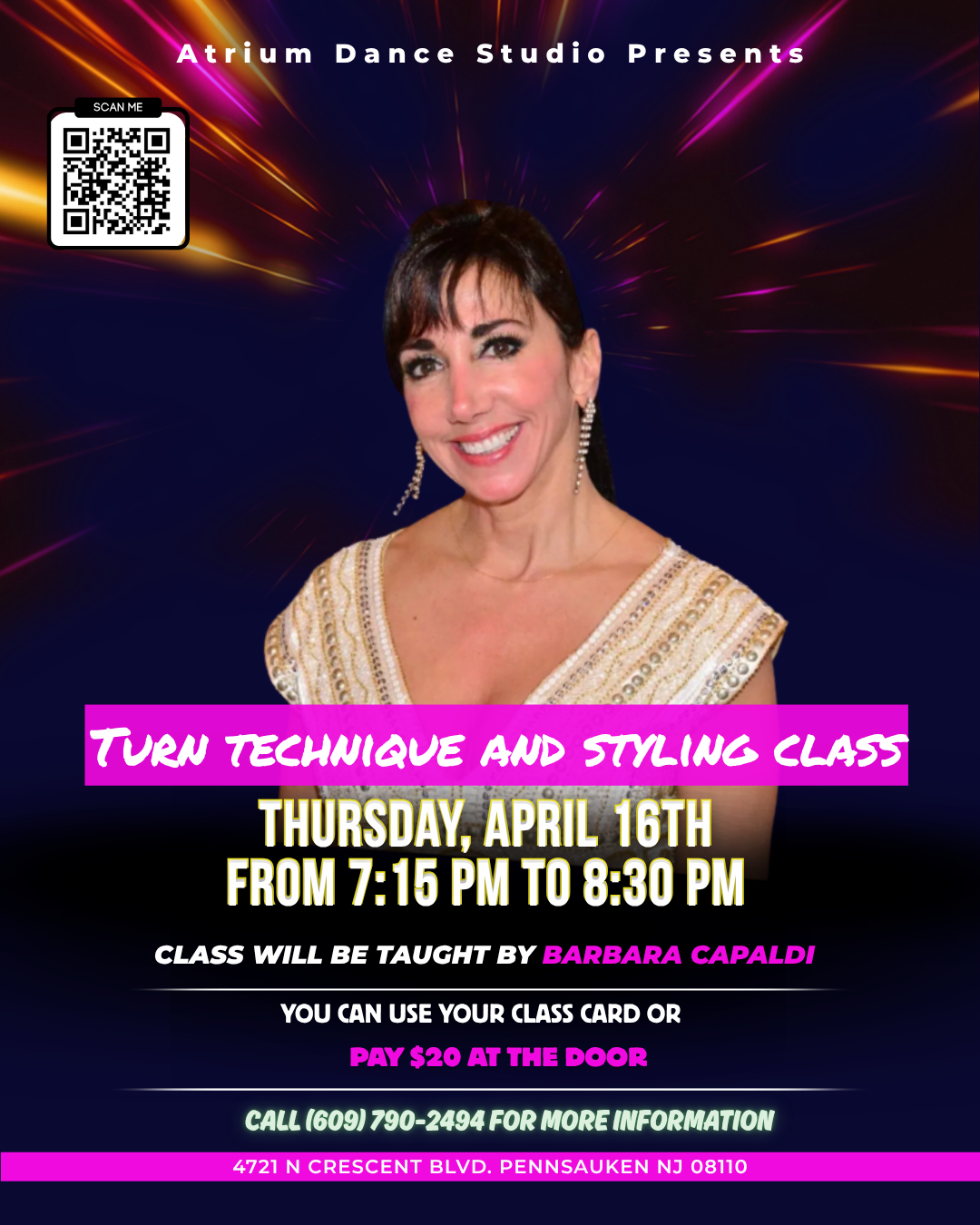 Turn Technique and Styling Class at The Atrium Dance Studio
