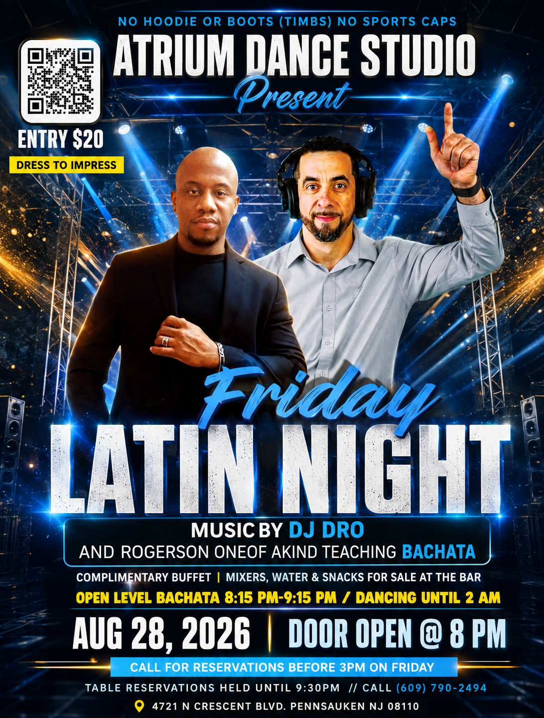 Friday Latin Night at Atrium Dance Studio