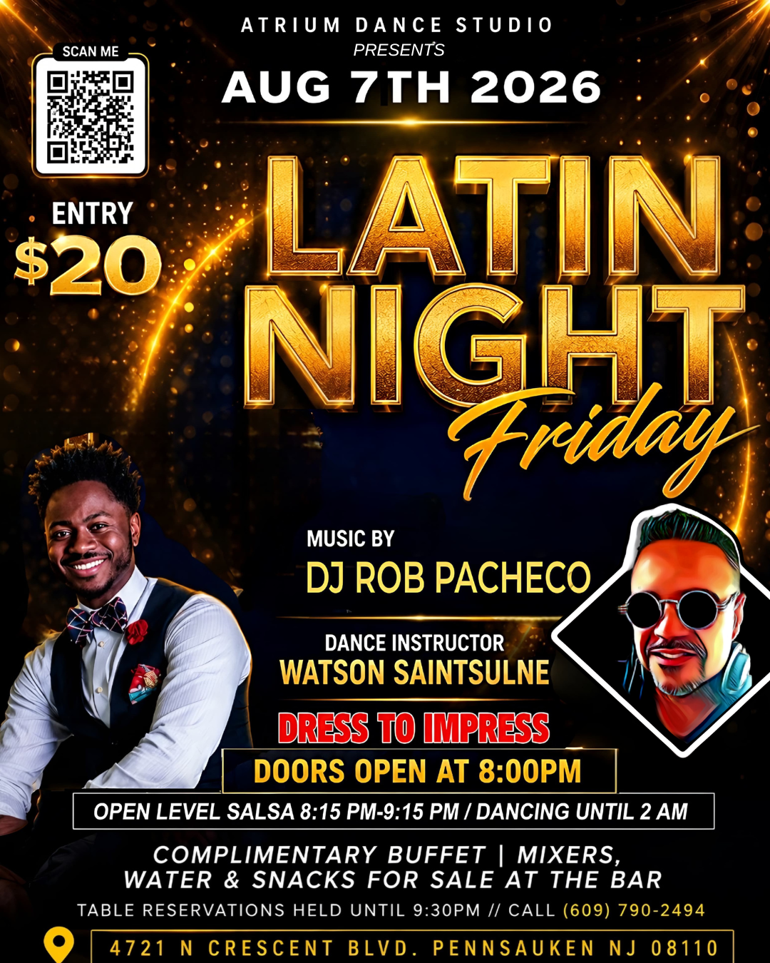 Latin Night Friday at Atrium Dance Studio