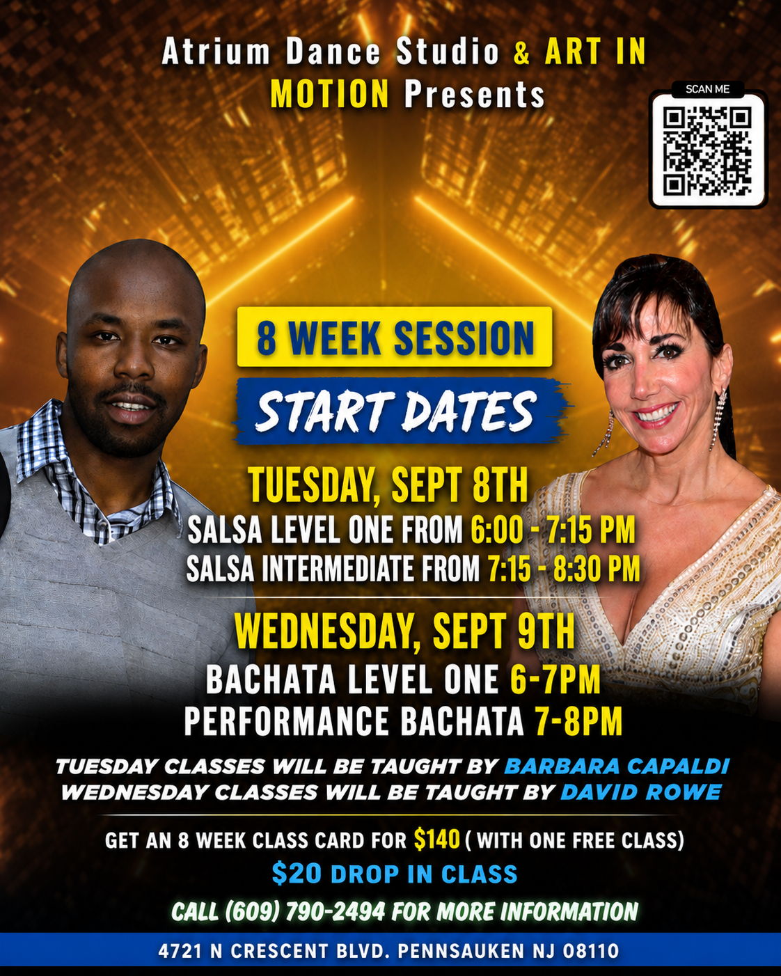 8-Week Salsa Session | Beginner & Intermediate Classes at Atrium Dance Studio