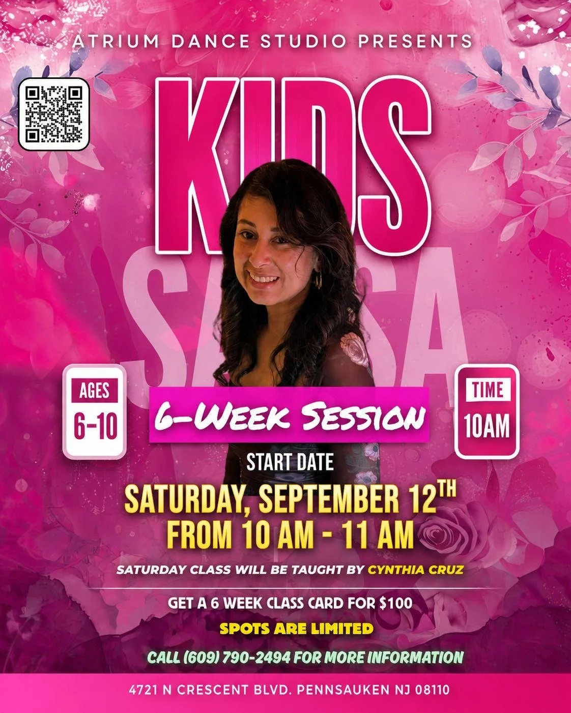 Kids Salsa 6-Week Session at Atrium Dance Studio