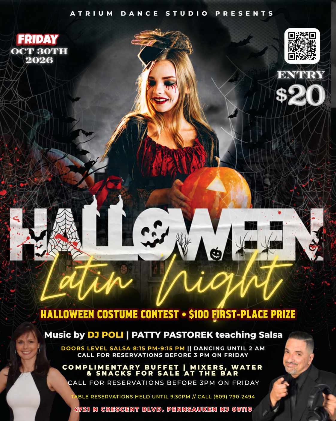 Halloween Latin Night at Atrium Dance Studio