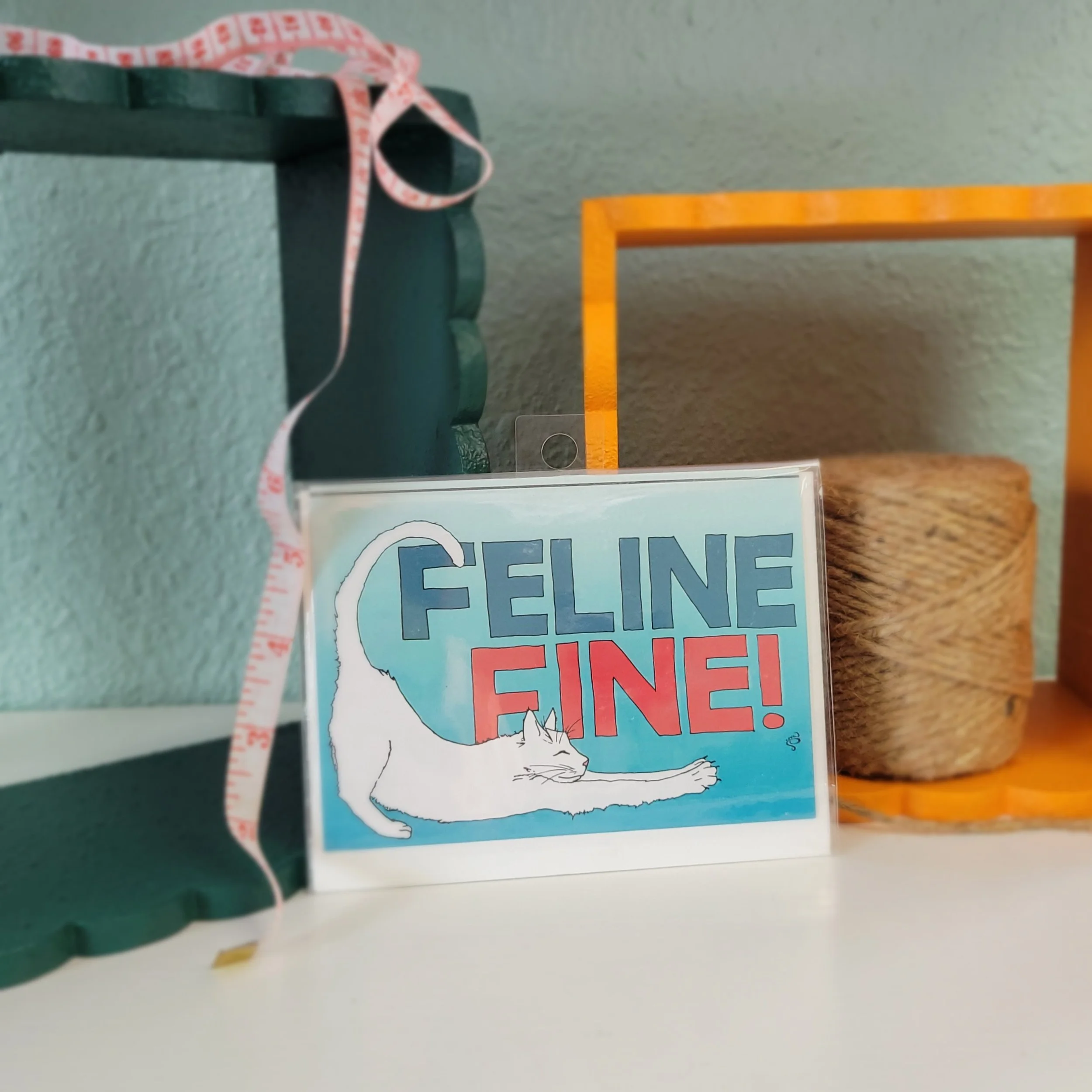 Feline Fine - Greeting Card