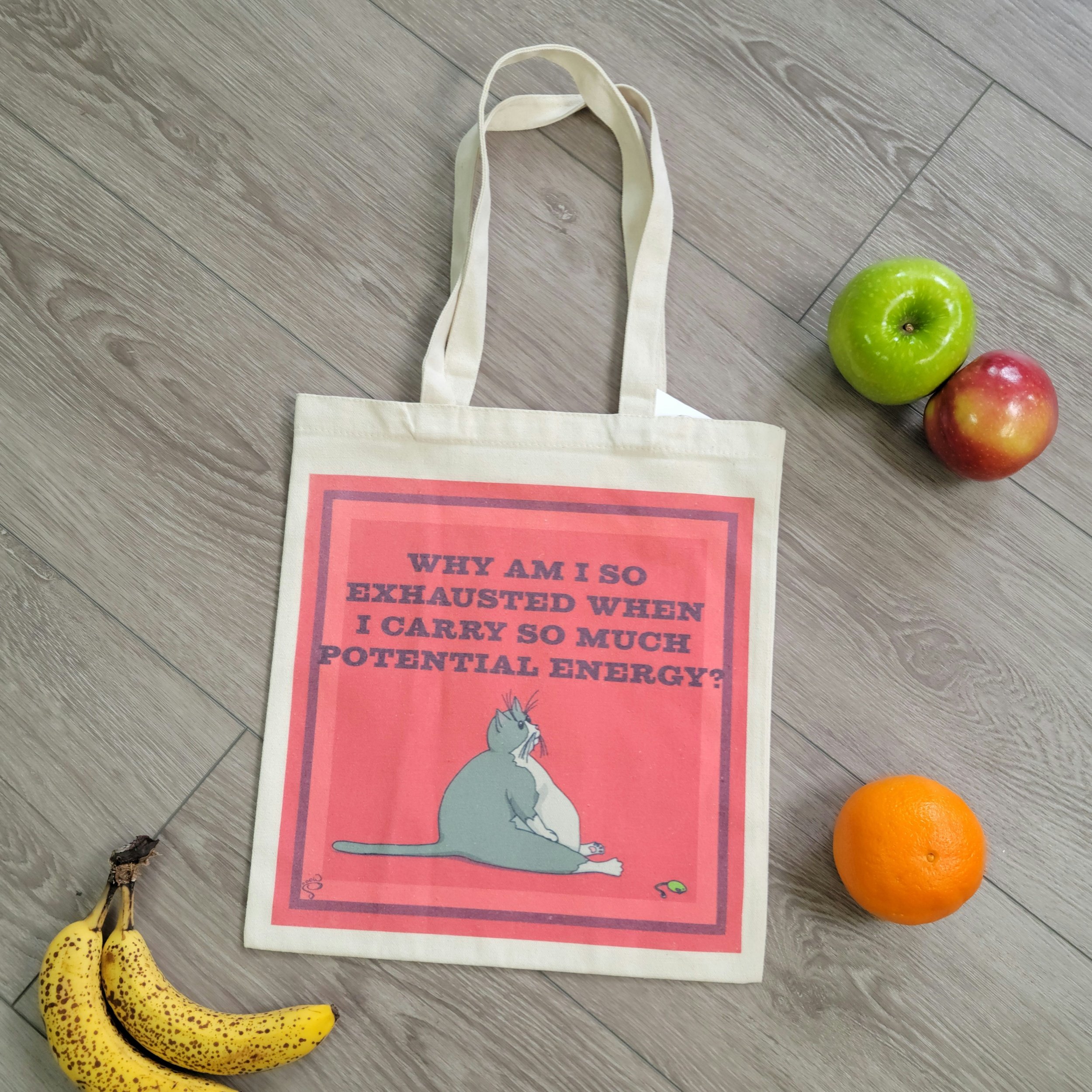 Potential Energy Cat - Tote Bag