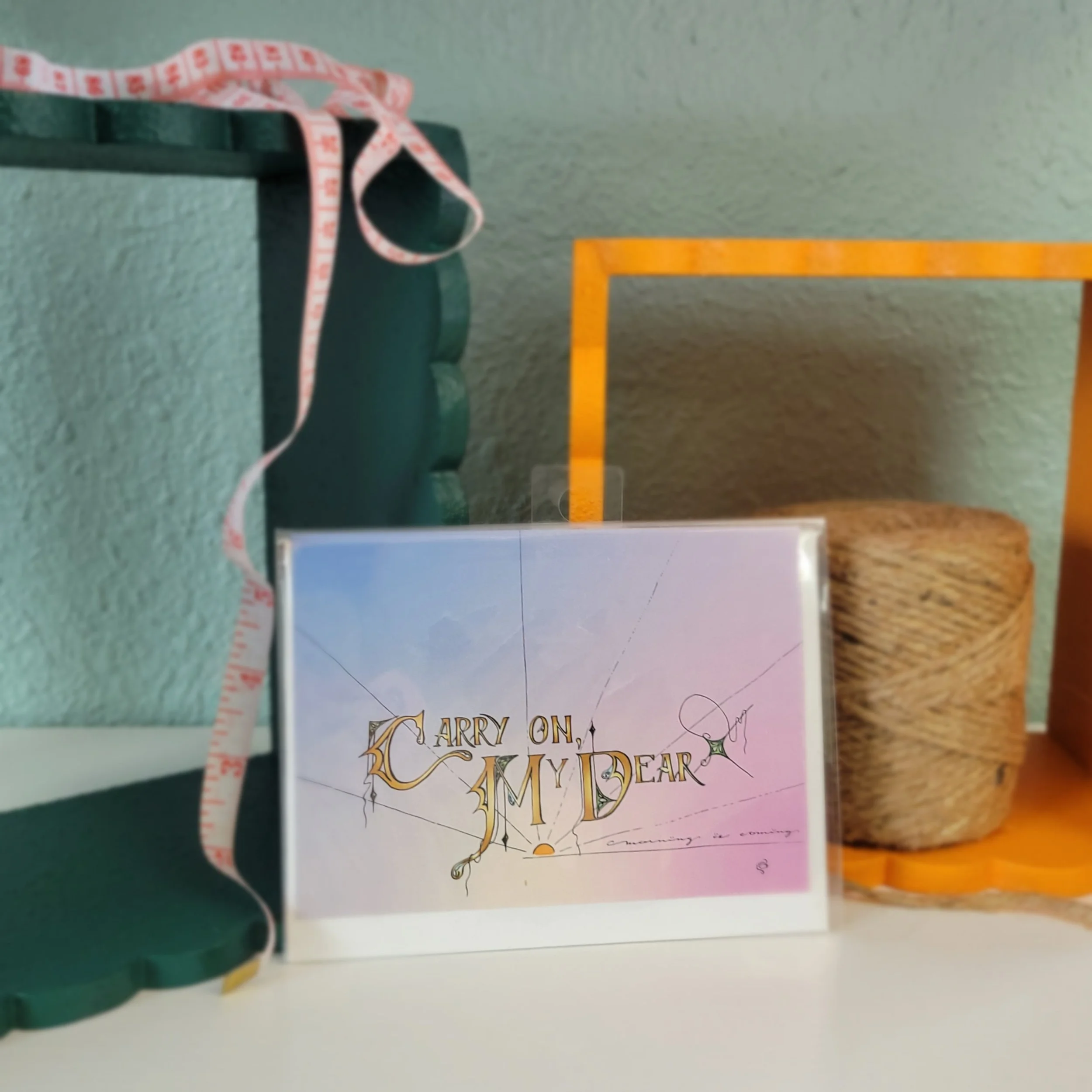 Carry on My Dear - Greeting Card