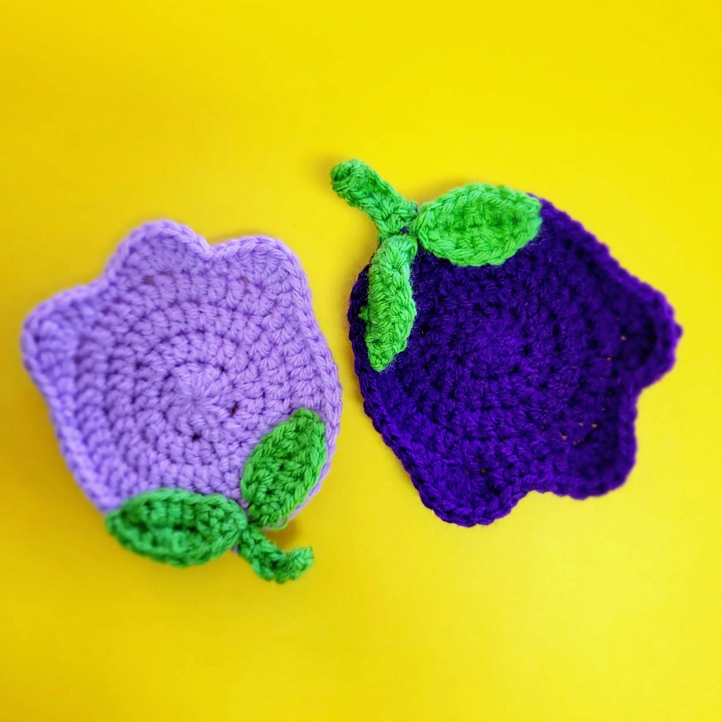 Purple Tulip Coaster Set